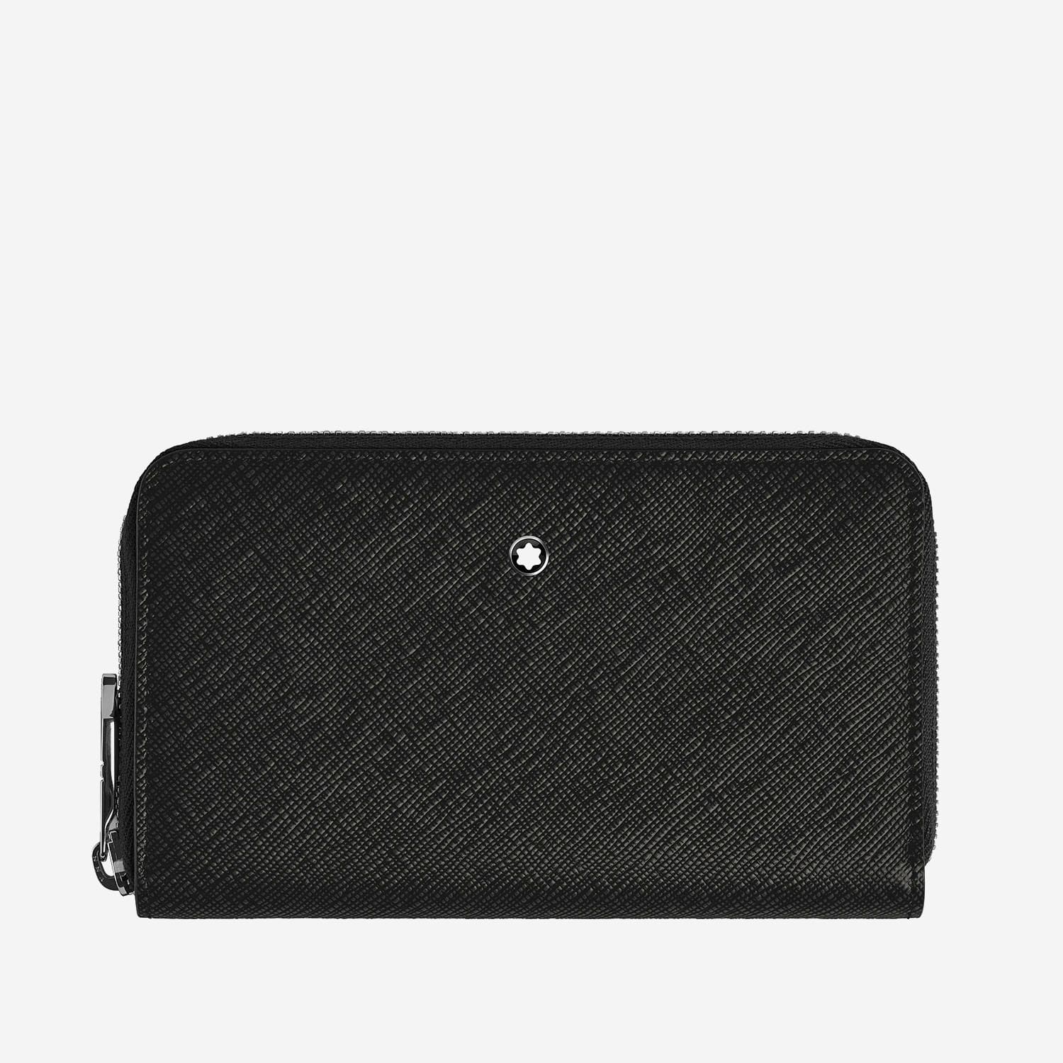 Montblanc Embossed Leather Wallet In Black