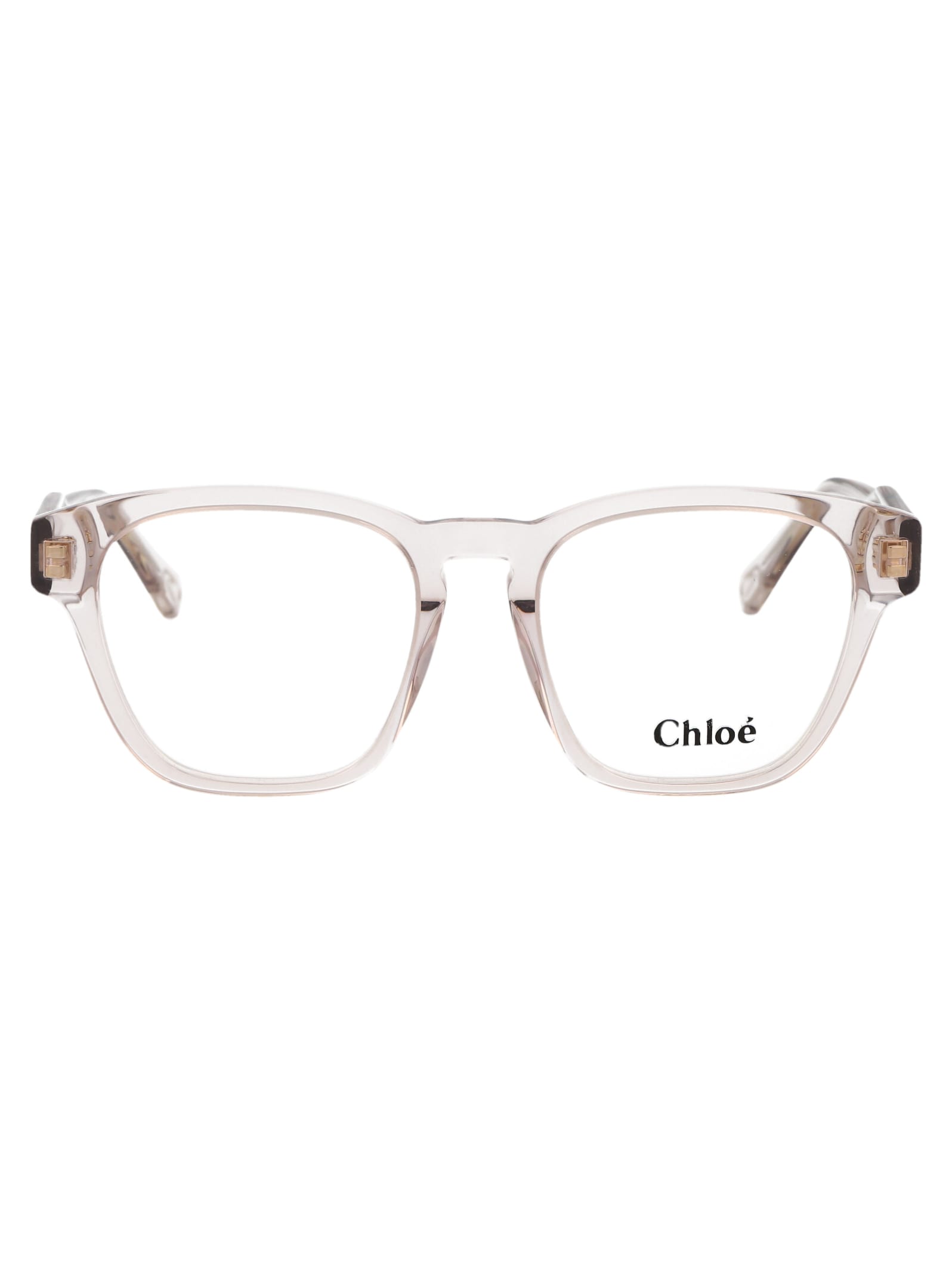 Shop Chloé Ch0161o Glasses In 005 Nude Nude Transparent