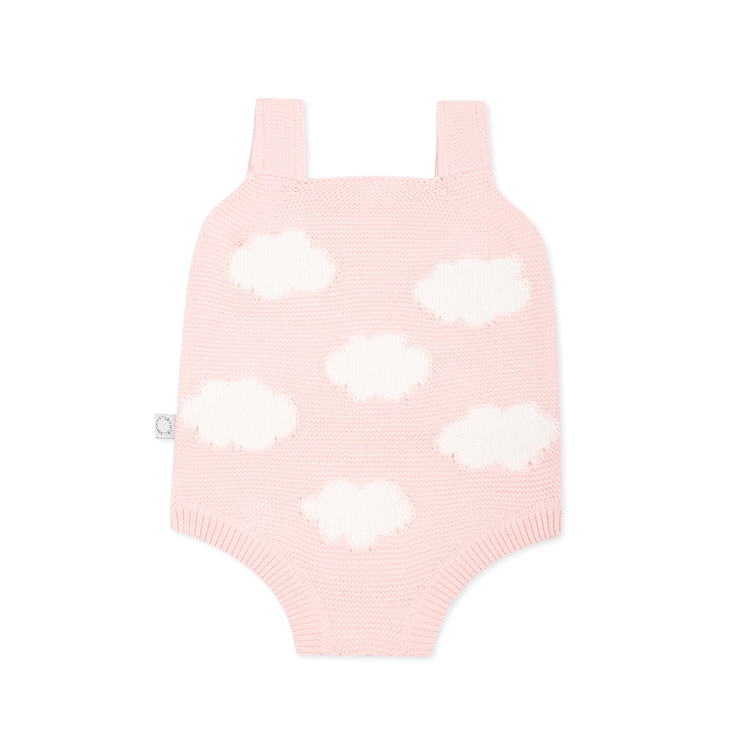 Shop Stella Mccartney Pink Bodysuit For Baby Girl With Rainbow