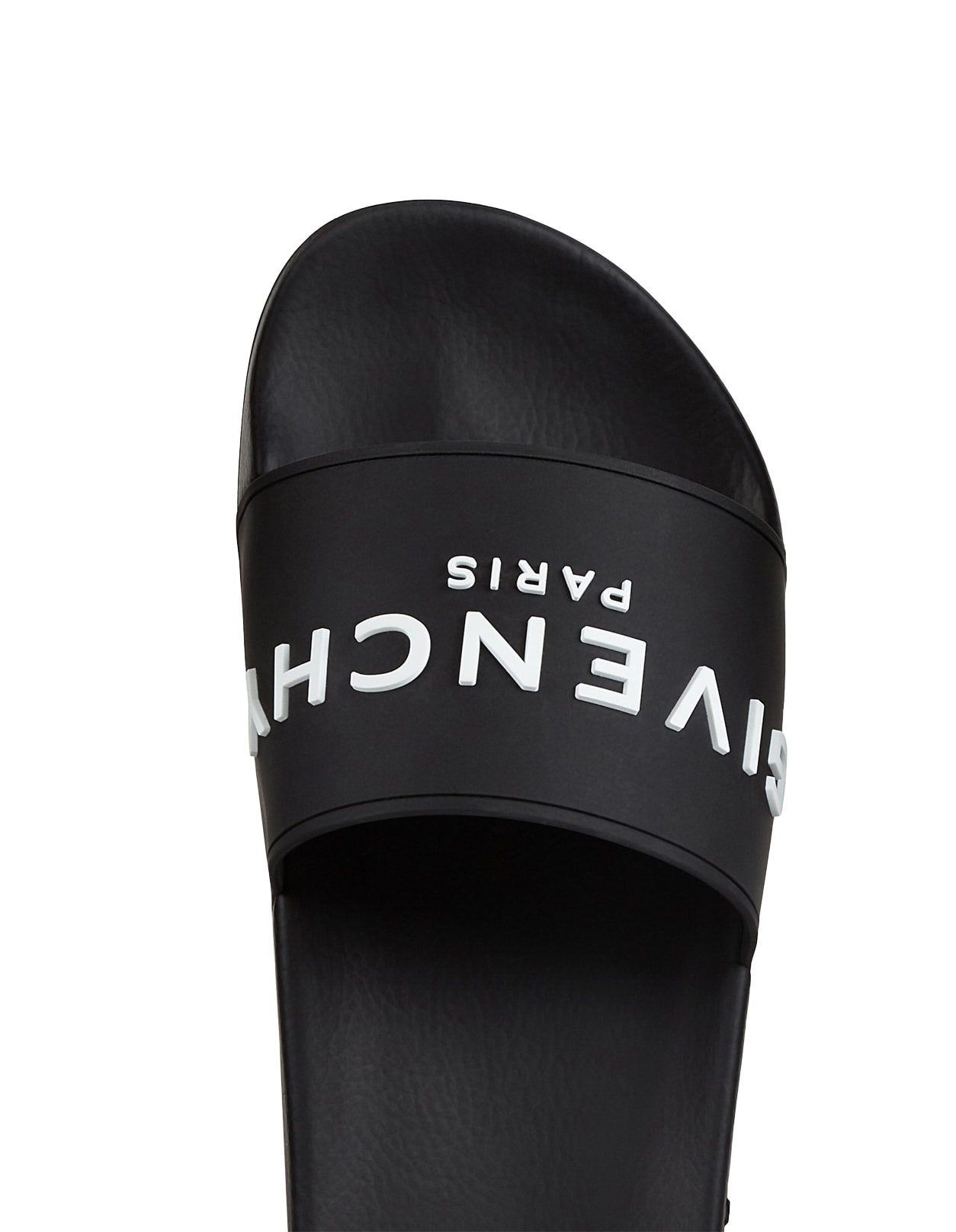 Shop Givenchy Paris Slippers In Black Rubber