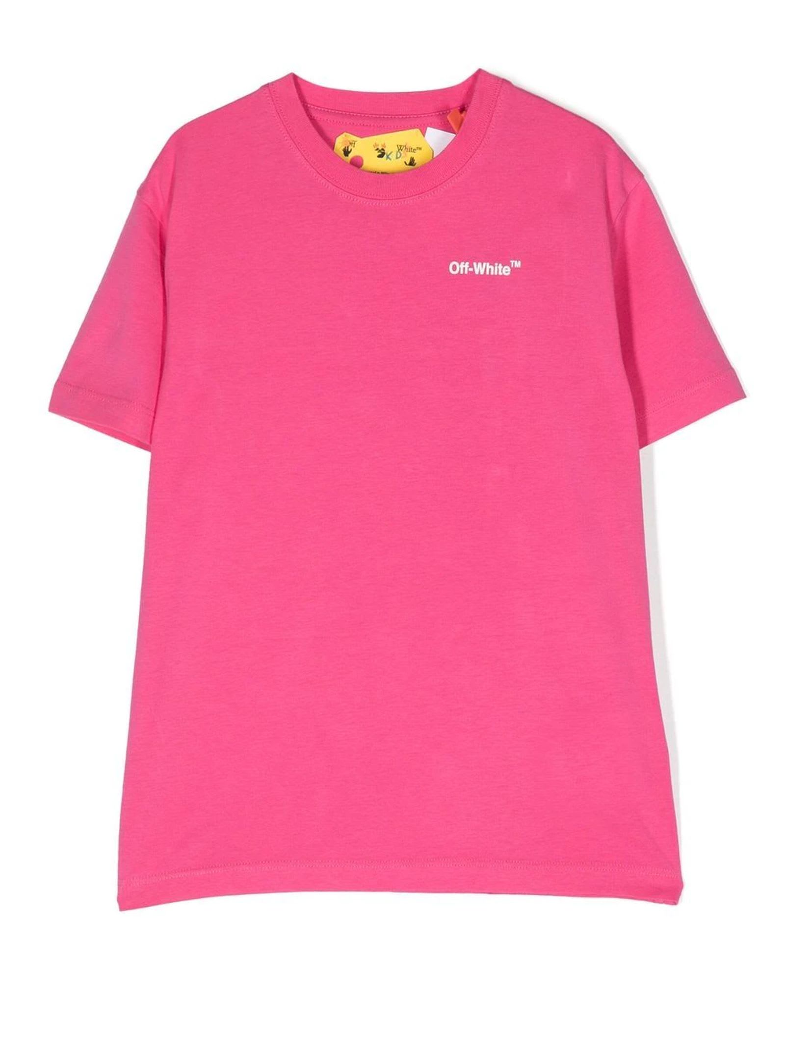 Off-White Pink Cotton T-shirt