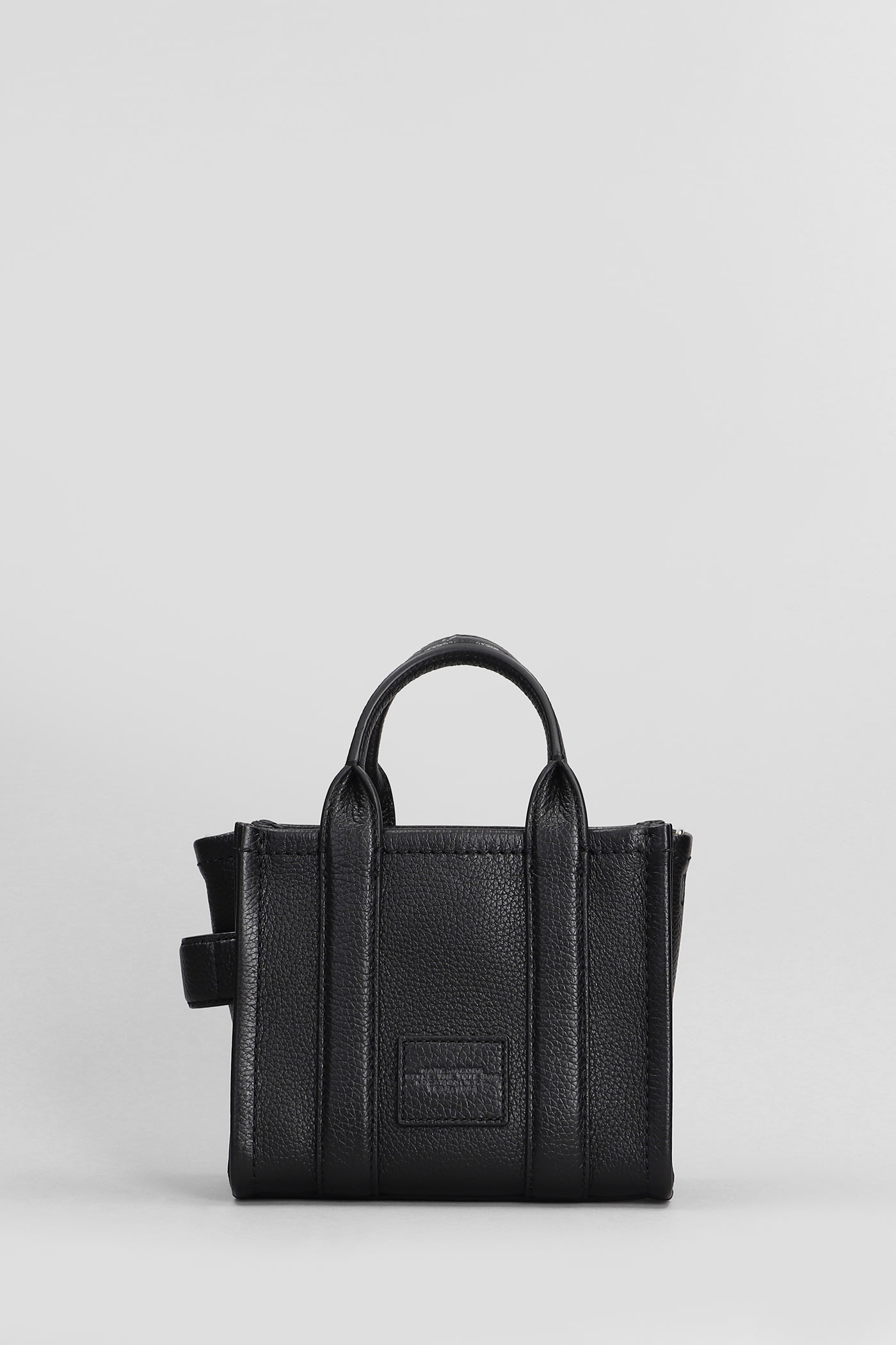 Shop Marc Jacobs The Mini Tote Tote In Black Leather