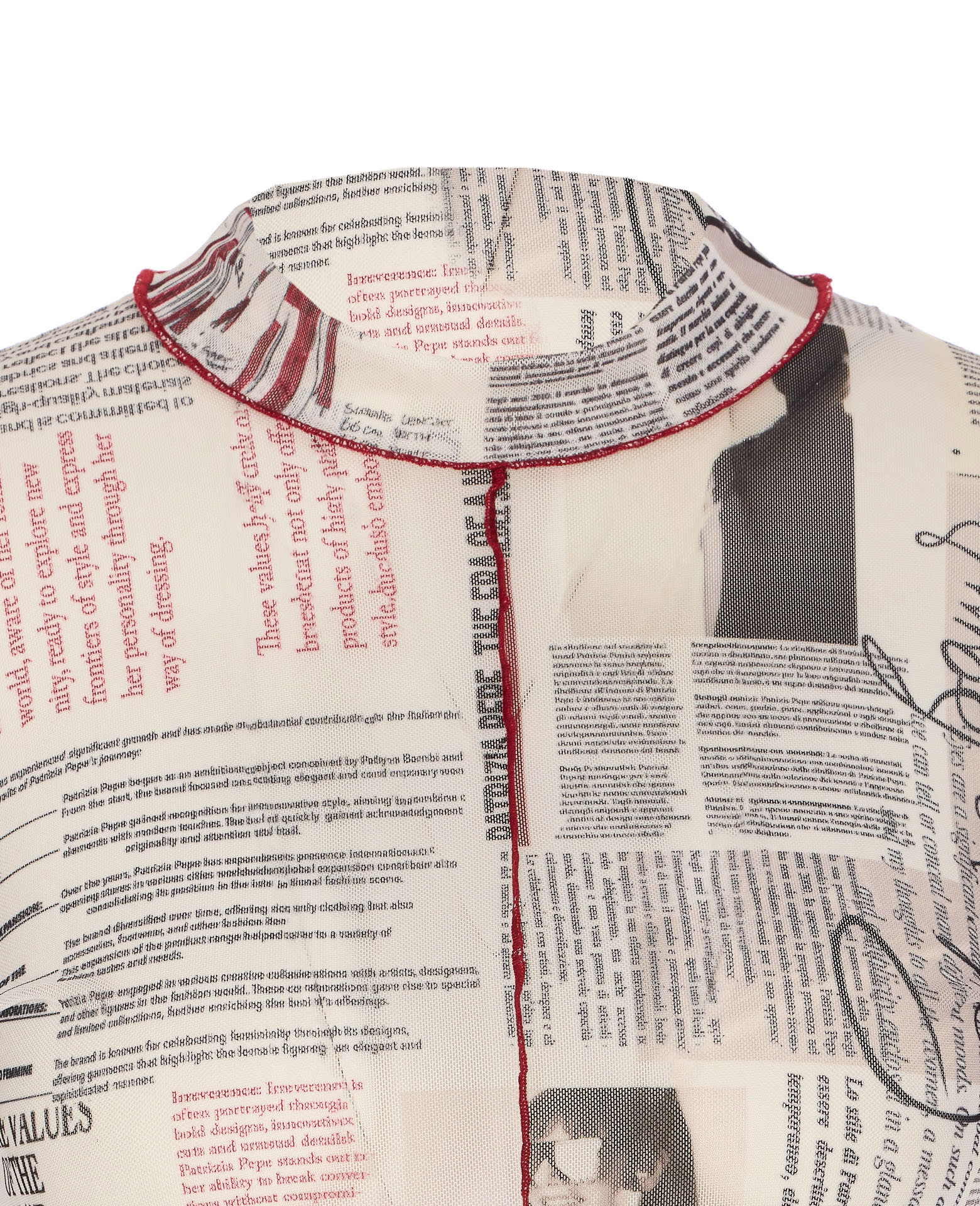 PATRIZIA PEPE MANIFESTO PRINT TOP 