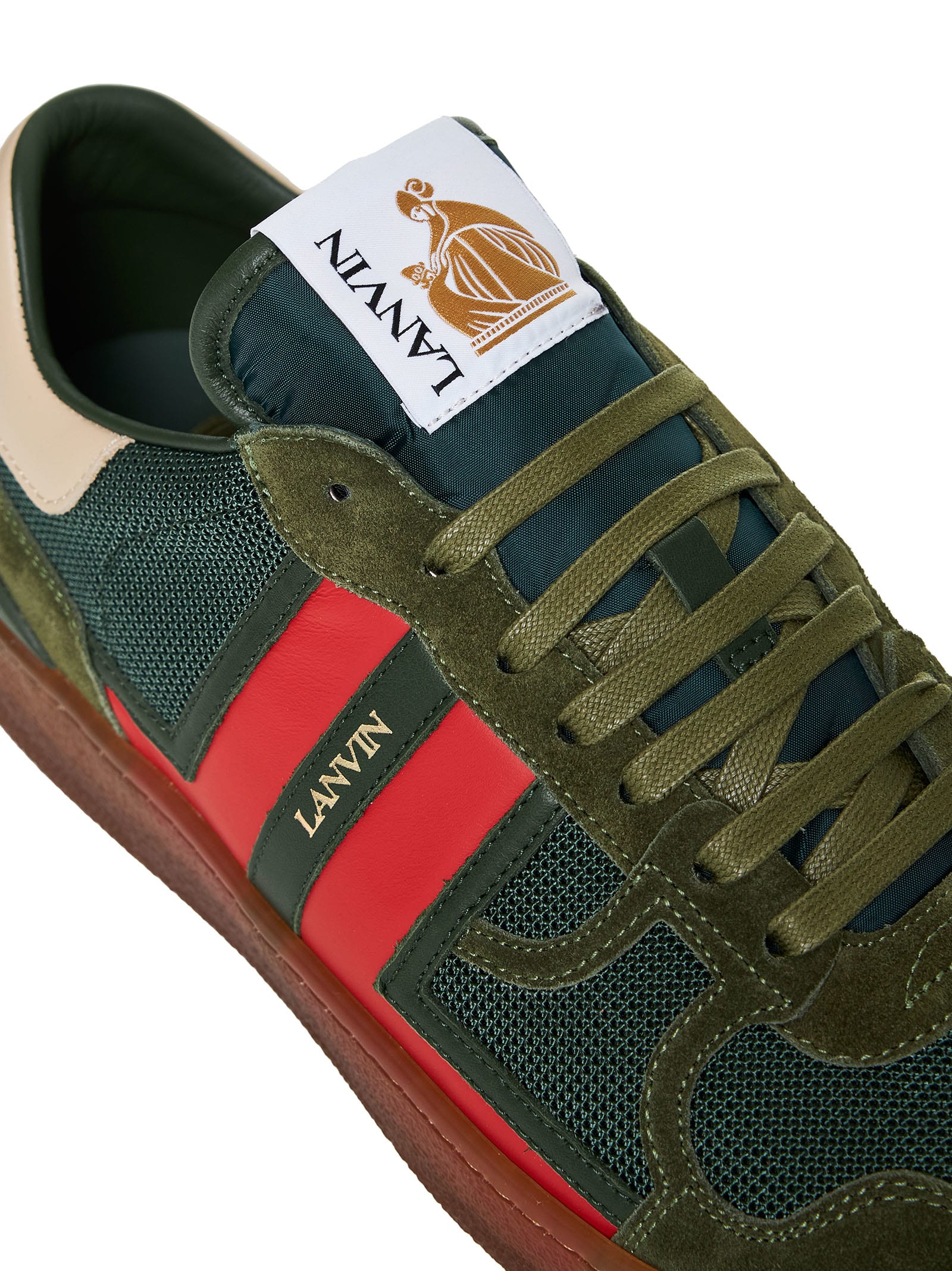 Shop Lanvin Sneakers In Green