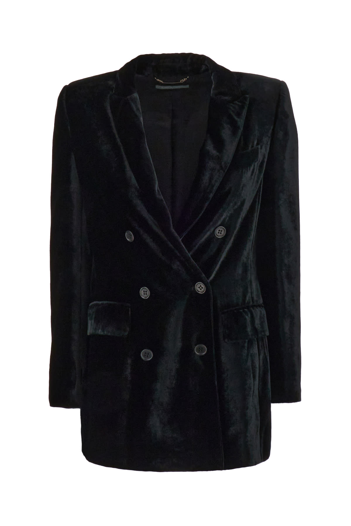 Alberta Ferretti Black Velvet Blazer