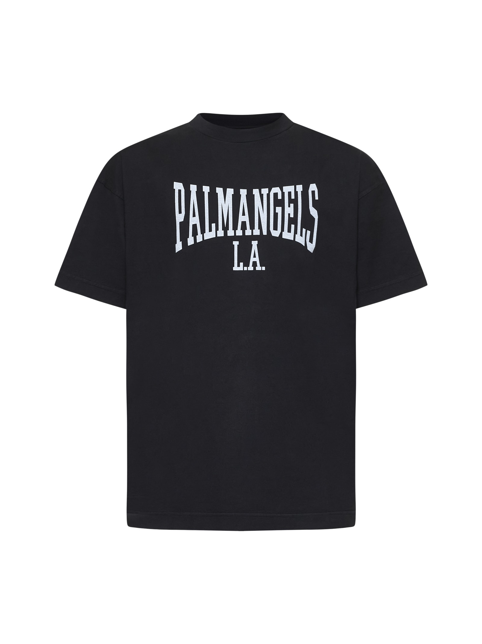 Shop Palm Angels T-shirt In Black Off White