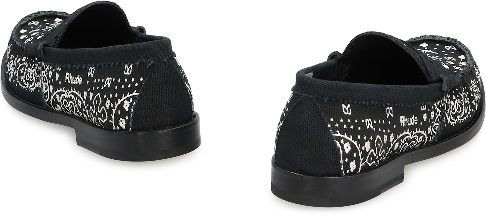 Rhude Bandana Loafers In Black