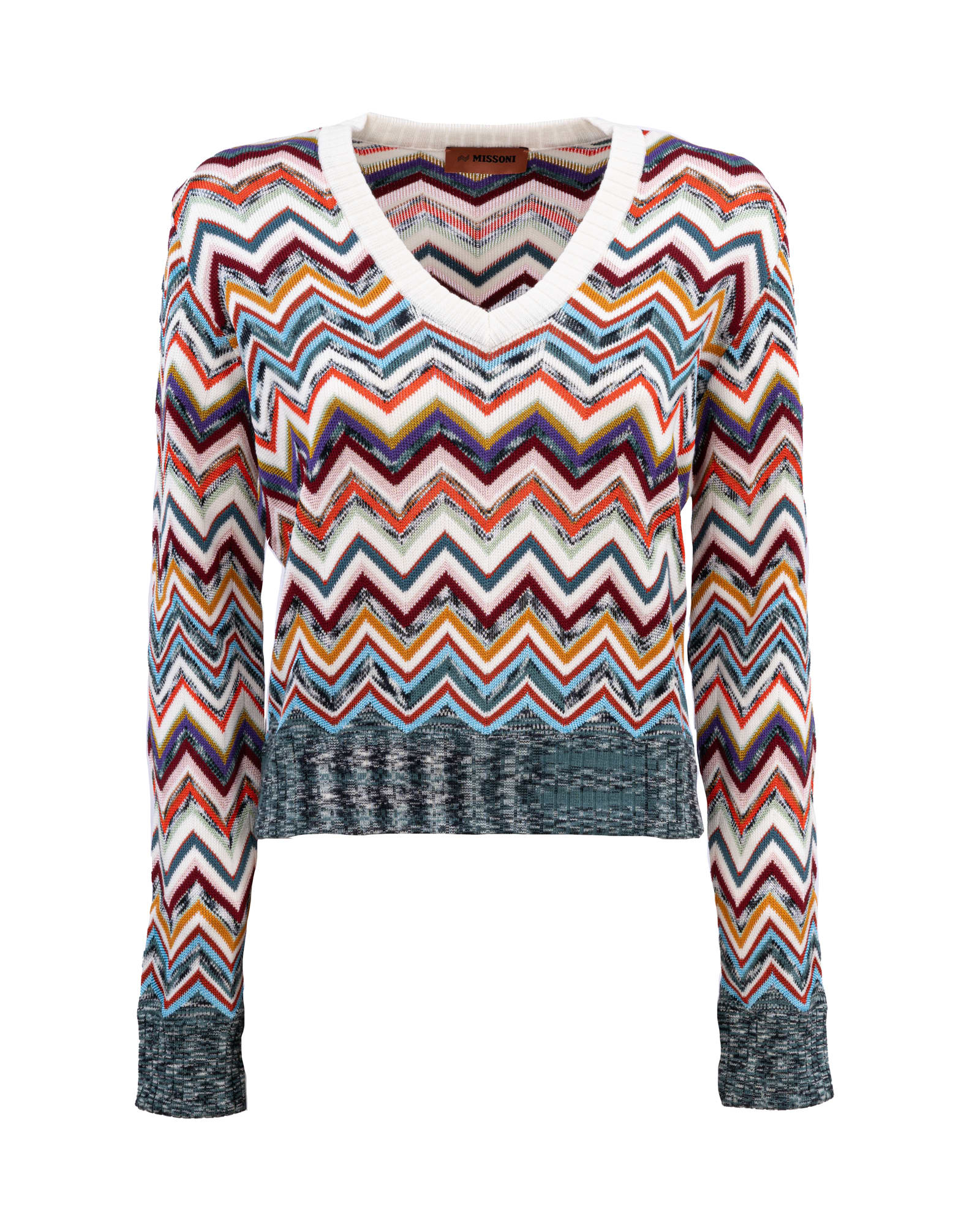 Missoni Multicolored V-neck Sweater