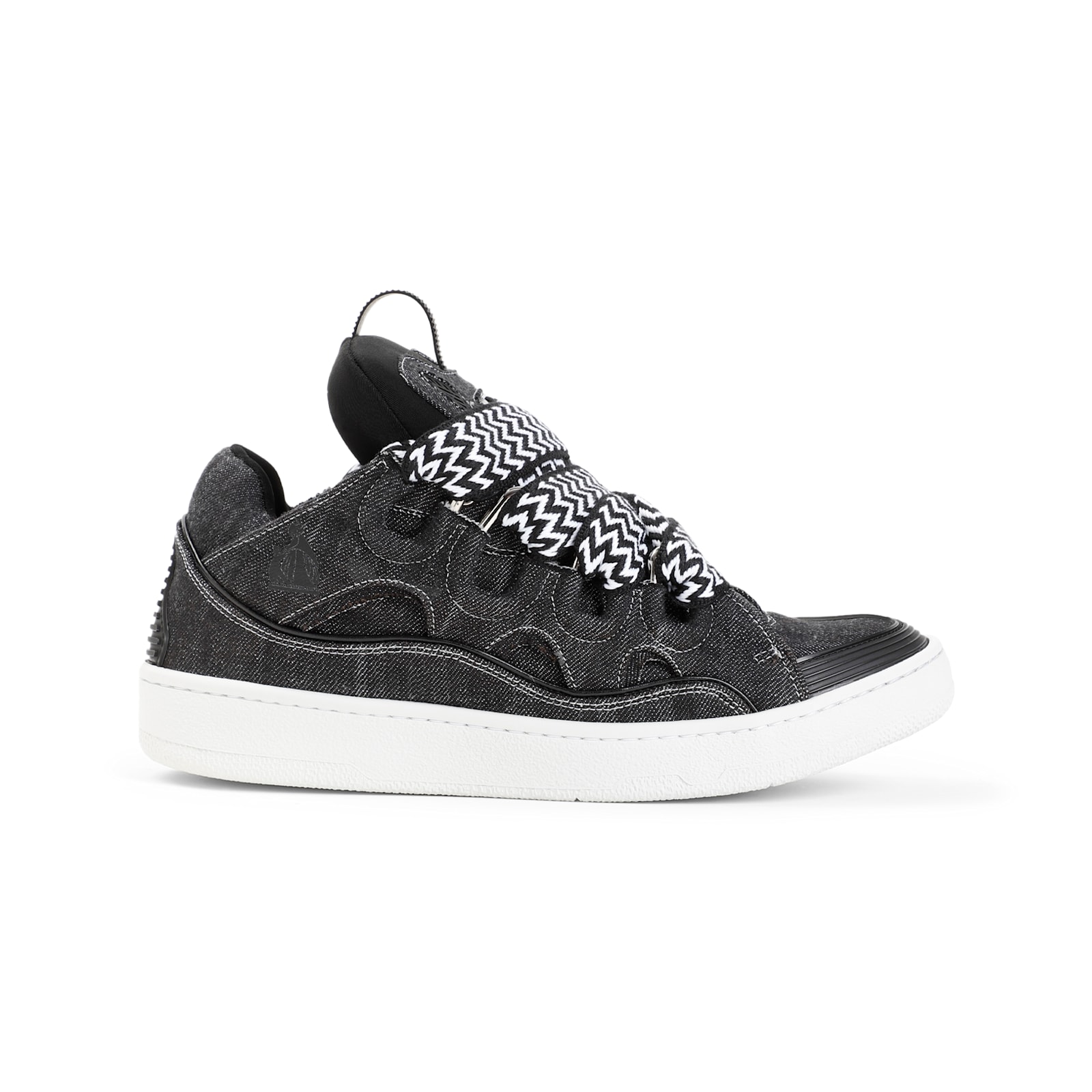 Shop Lanvin Curb Sneakers In Black