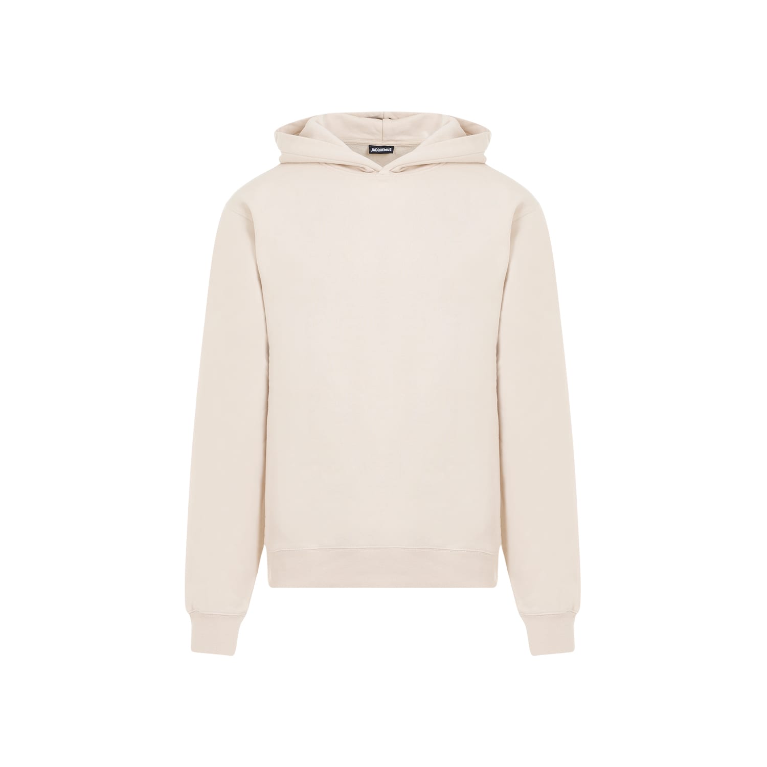 Shop Jacquemus Le Hoodie Gros Grain In Beige