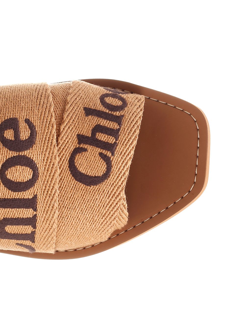 Shop Chloé Woody Flat Sandals In Brown