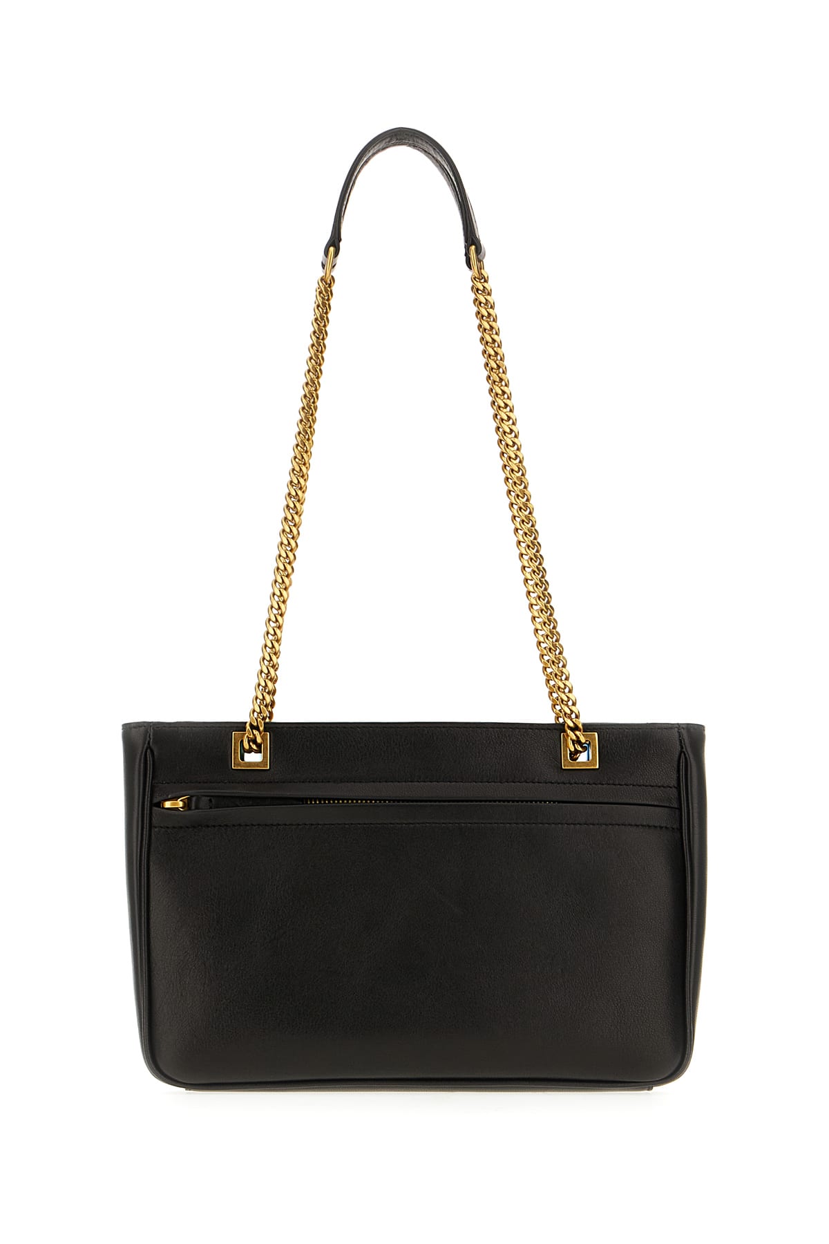 Valentino Chain Strap Two-tone Shoulder Bag Collection In Nero Tabacco