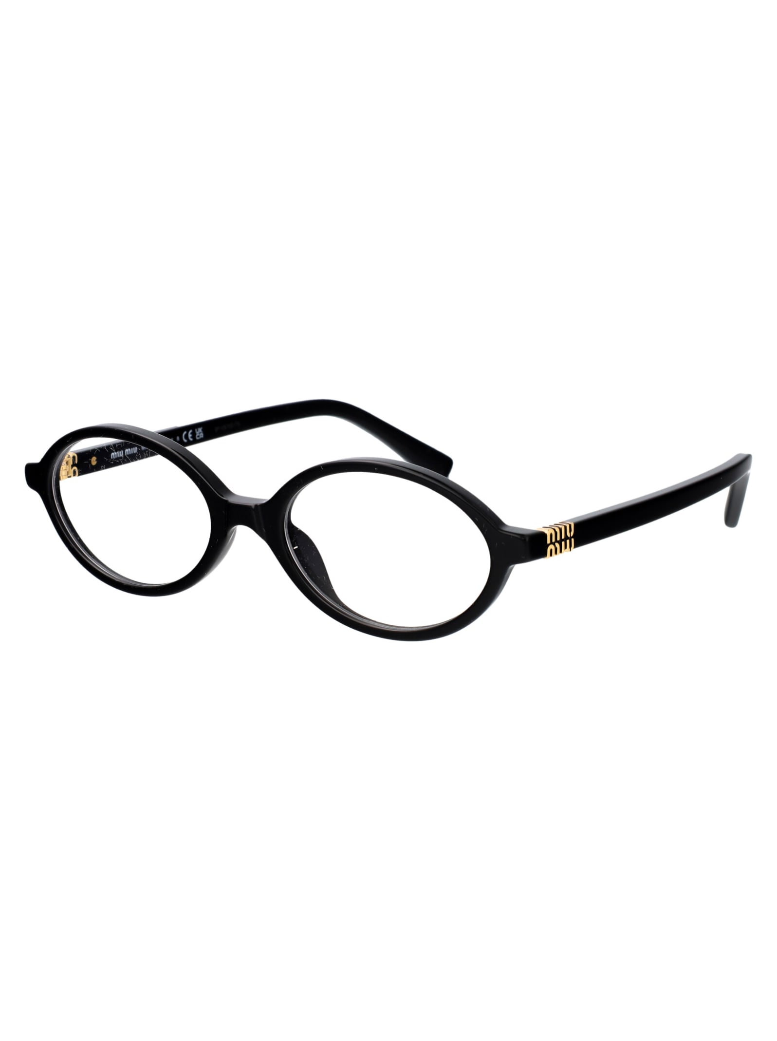 Miu Miu 0mu 01xv Miu Regard 1ab1o1 Black Glasses