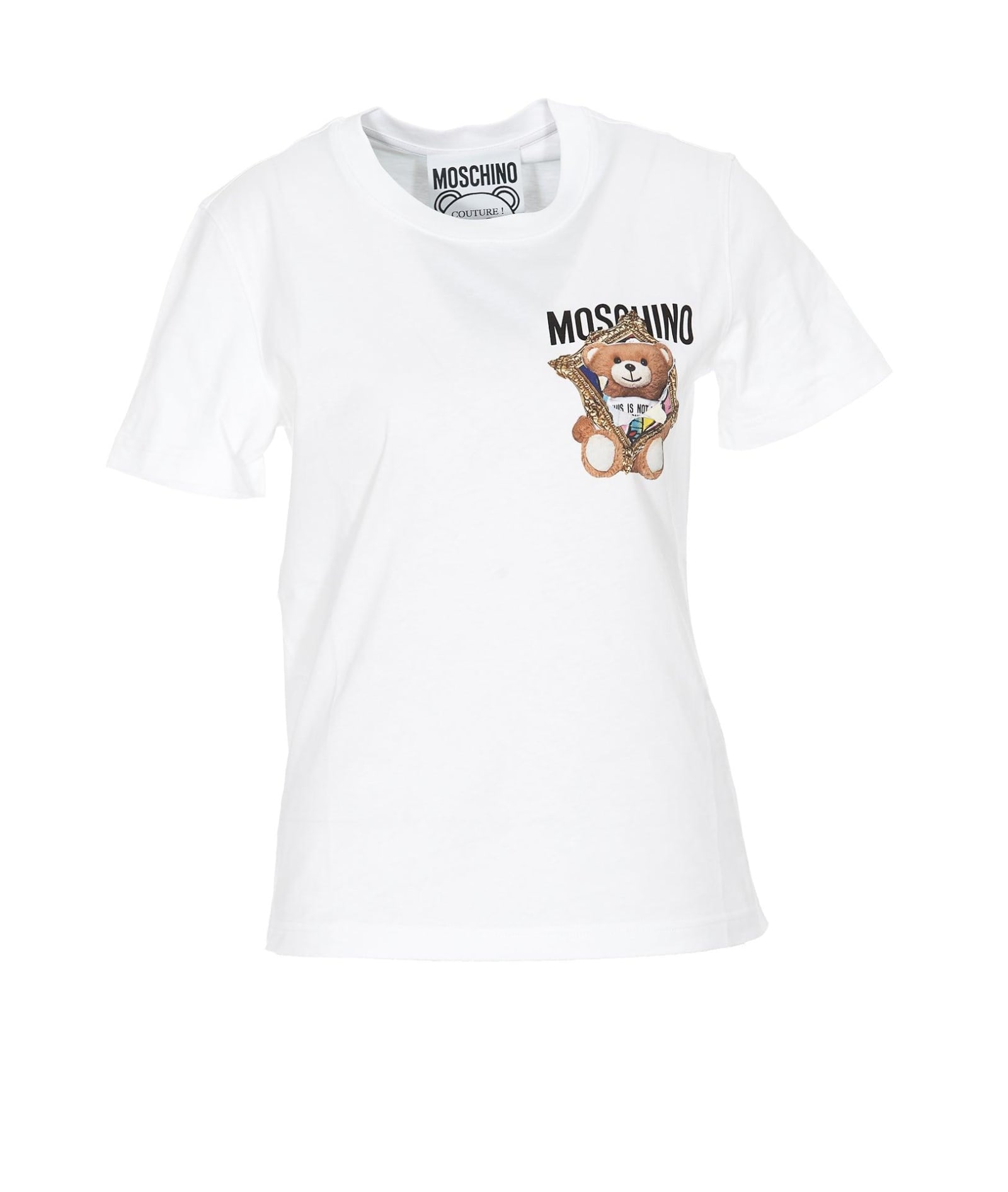 Moschino Teddy Bead Detailed Crewneck T-shirt
