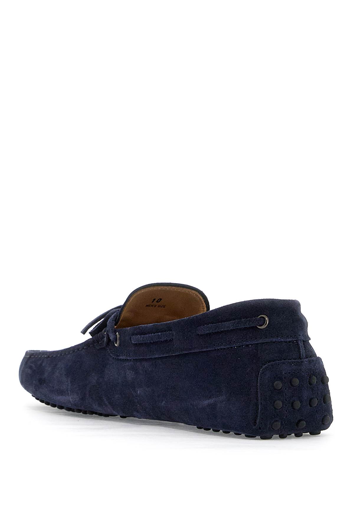 Shop Tod's Gommino Loafers With Laces In Galassia (blue)