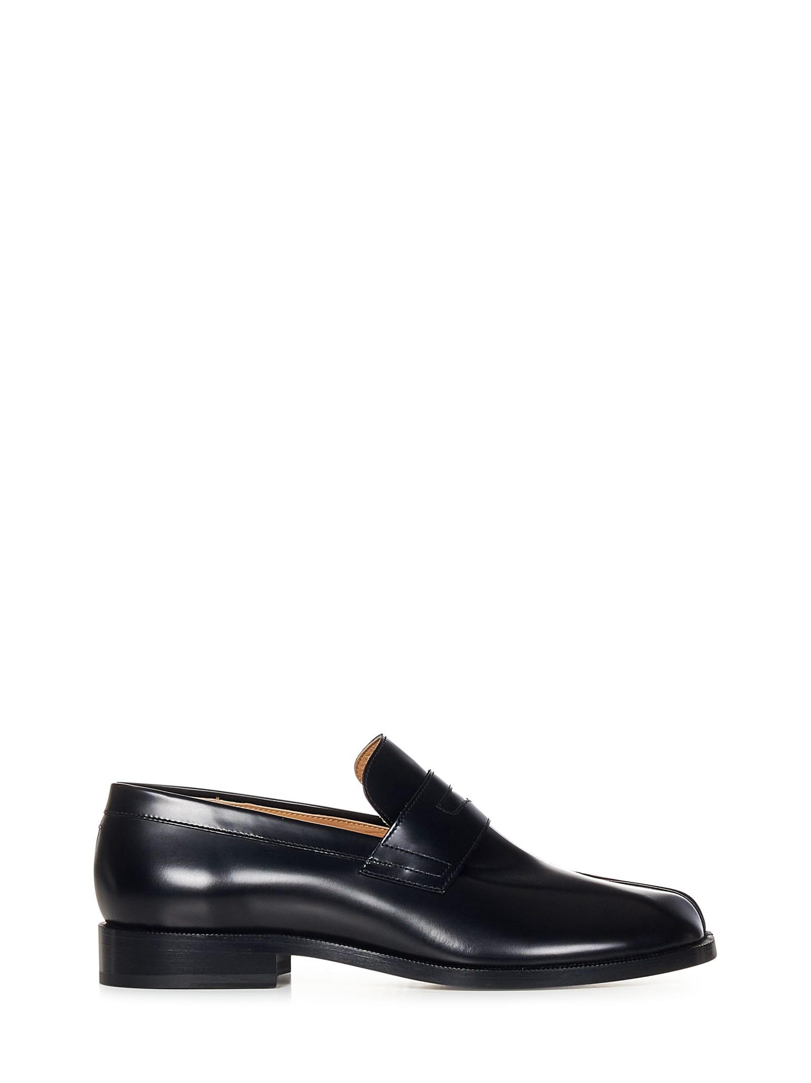 Shop Maison Margiela Tabi Loafers In Black