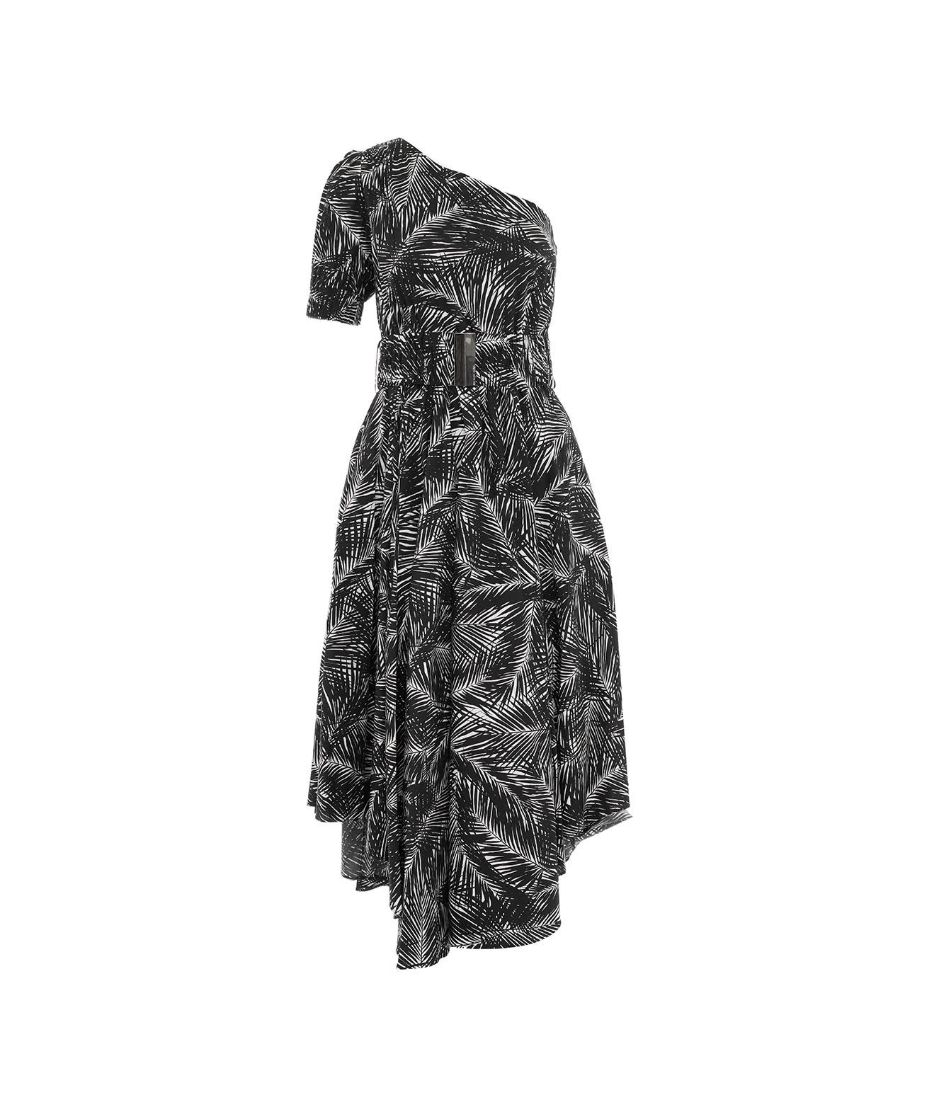 Michael Kors Collection One Shoulder Midi Dress