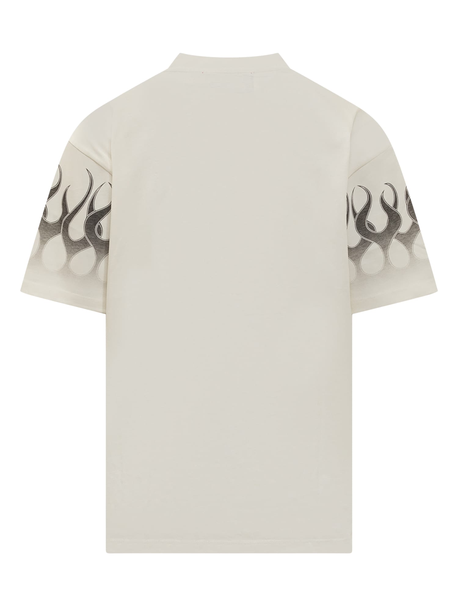 Shop Vision Of Super Flames T-shirt In Off White