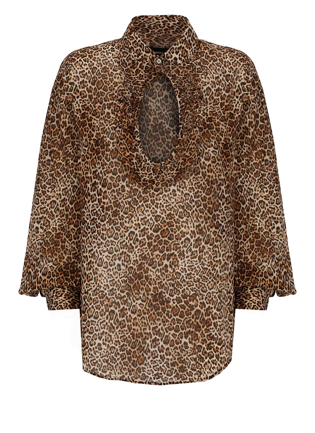 Animalier Blouse With Cut-out