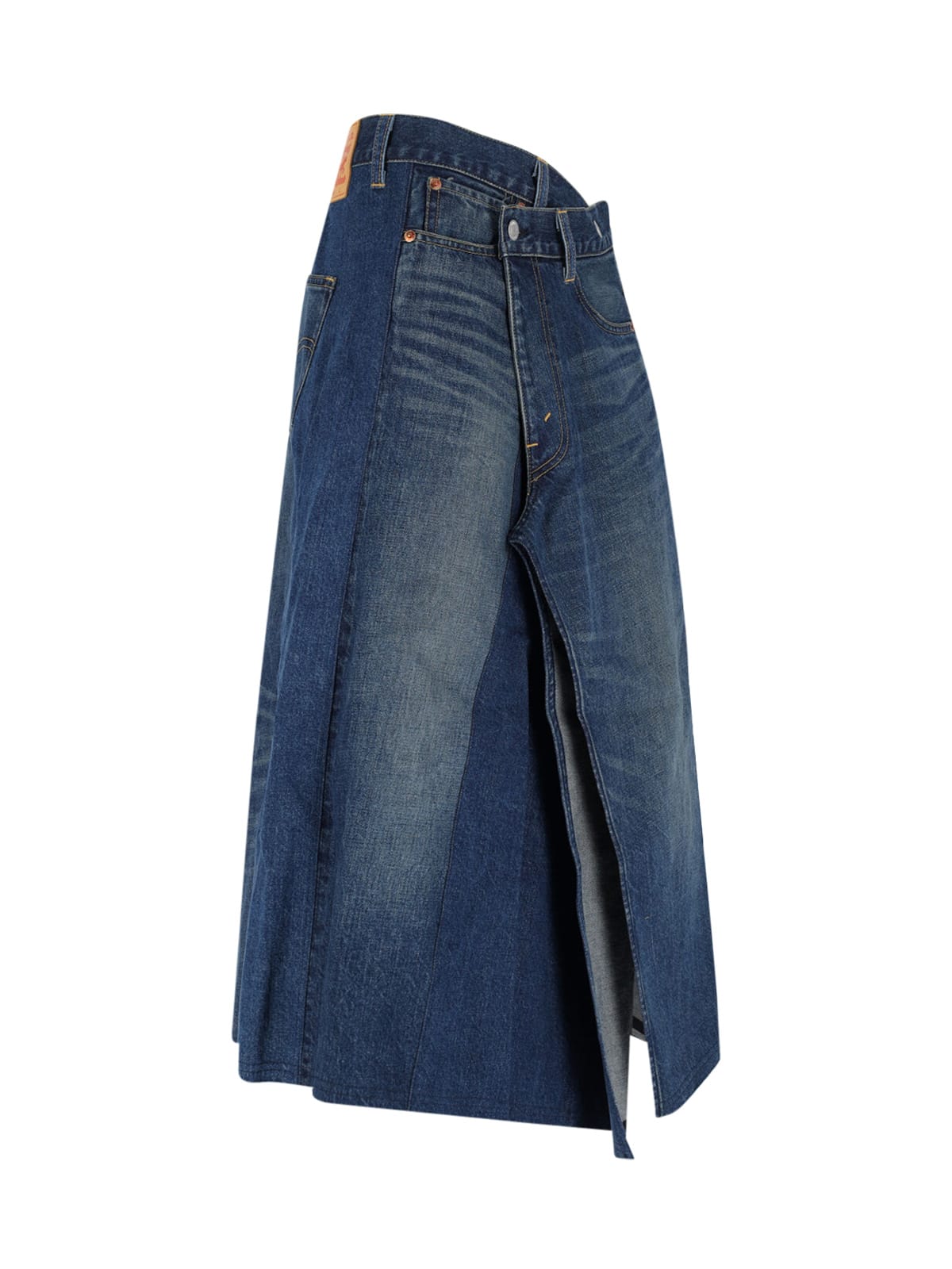 Junya Watanabe Skirt With Back Pockets And Contrast Stitching