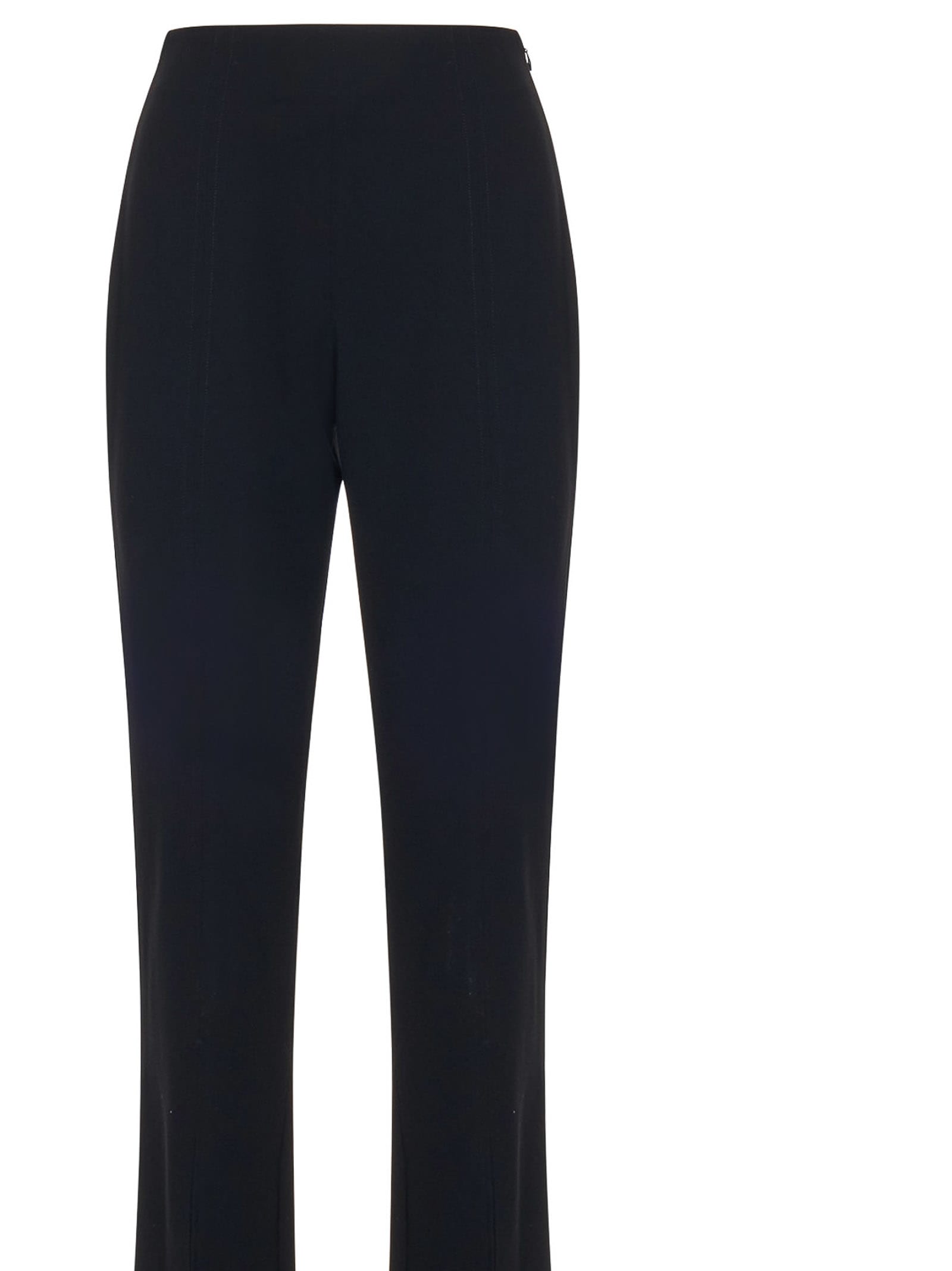 Amen Slit High-waisted Trousers In Black