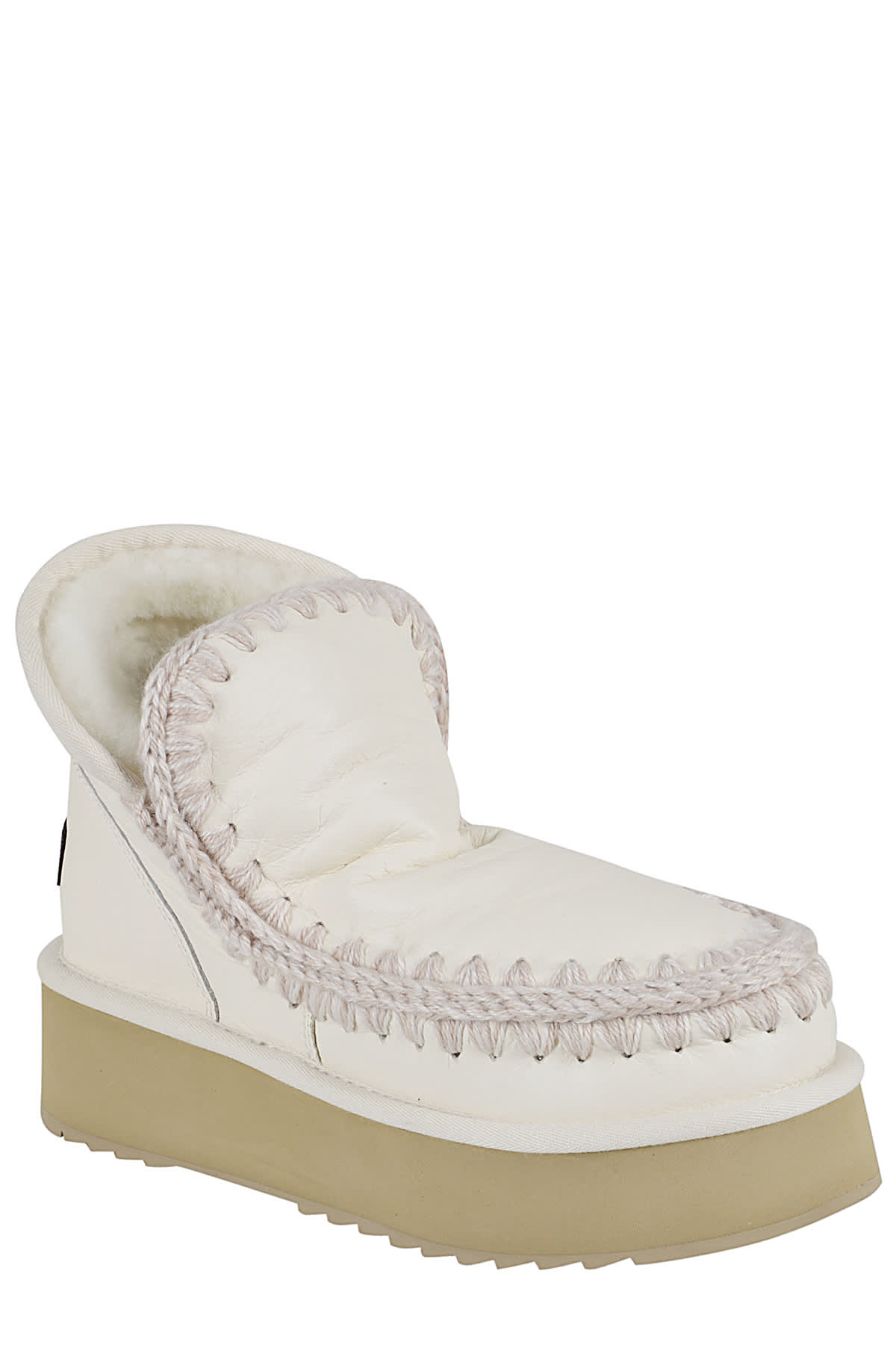 Shop Mou Mini Eskimo Platform Boot In Wxwhi