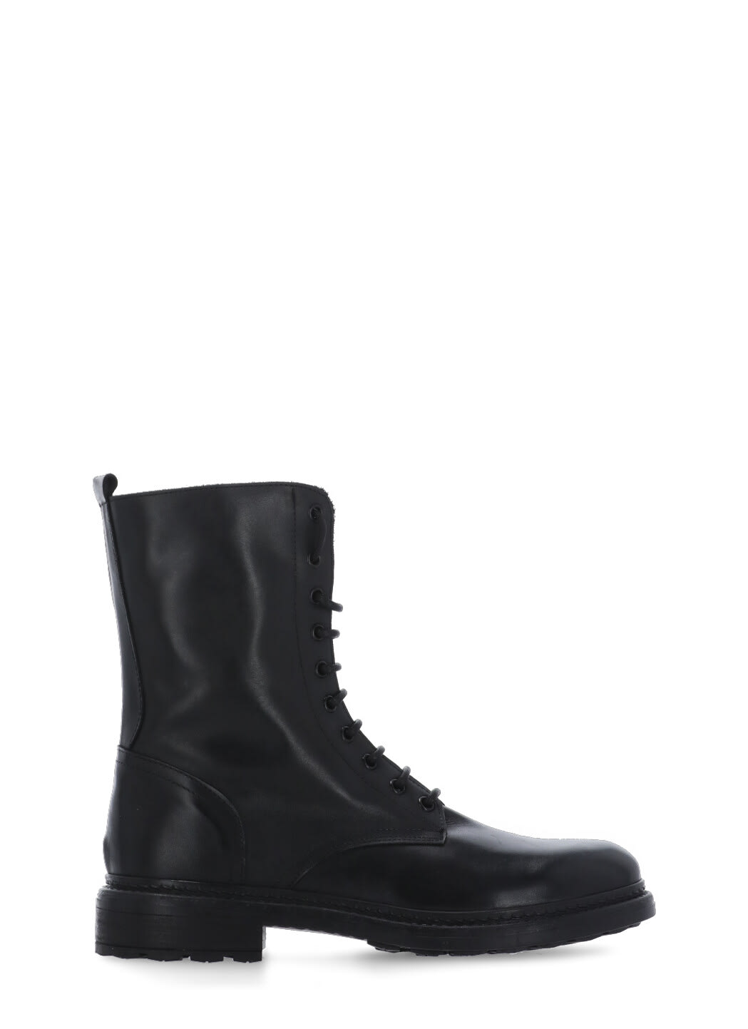 Shop Julie Dee Smooth Leather Ankle Boots In Black
