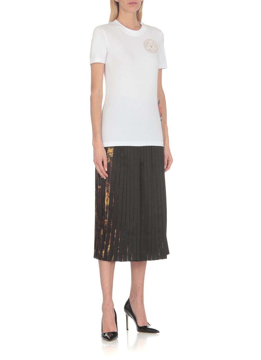 Versace Jeans Couture Logo-print T-shirt In White