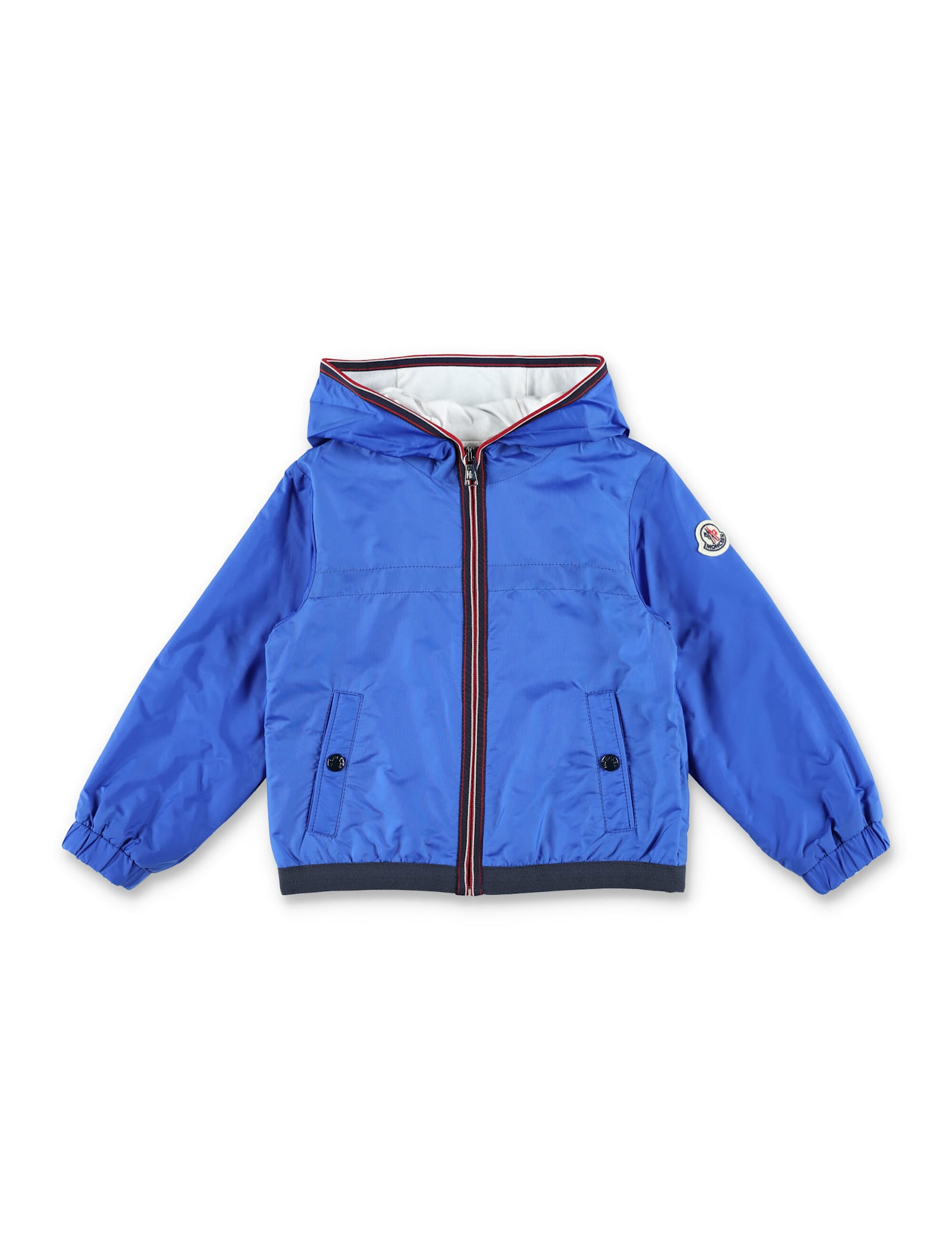 Moncler Kid - Anton Hooded Rain Jacket In Bluette