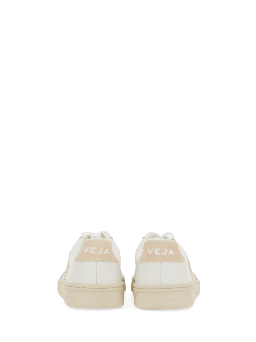 Veja V-12 Leather Sneakers In White