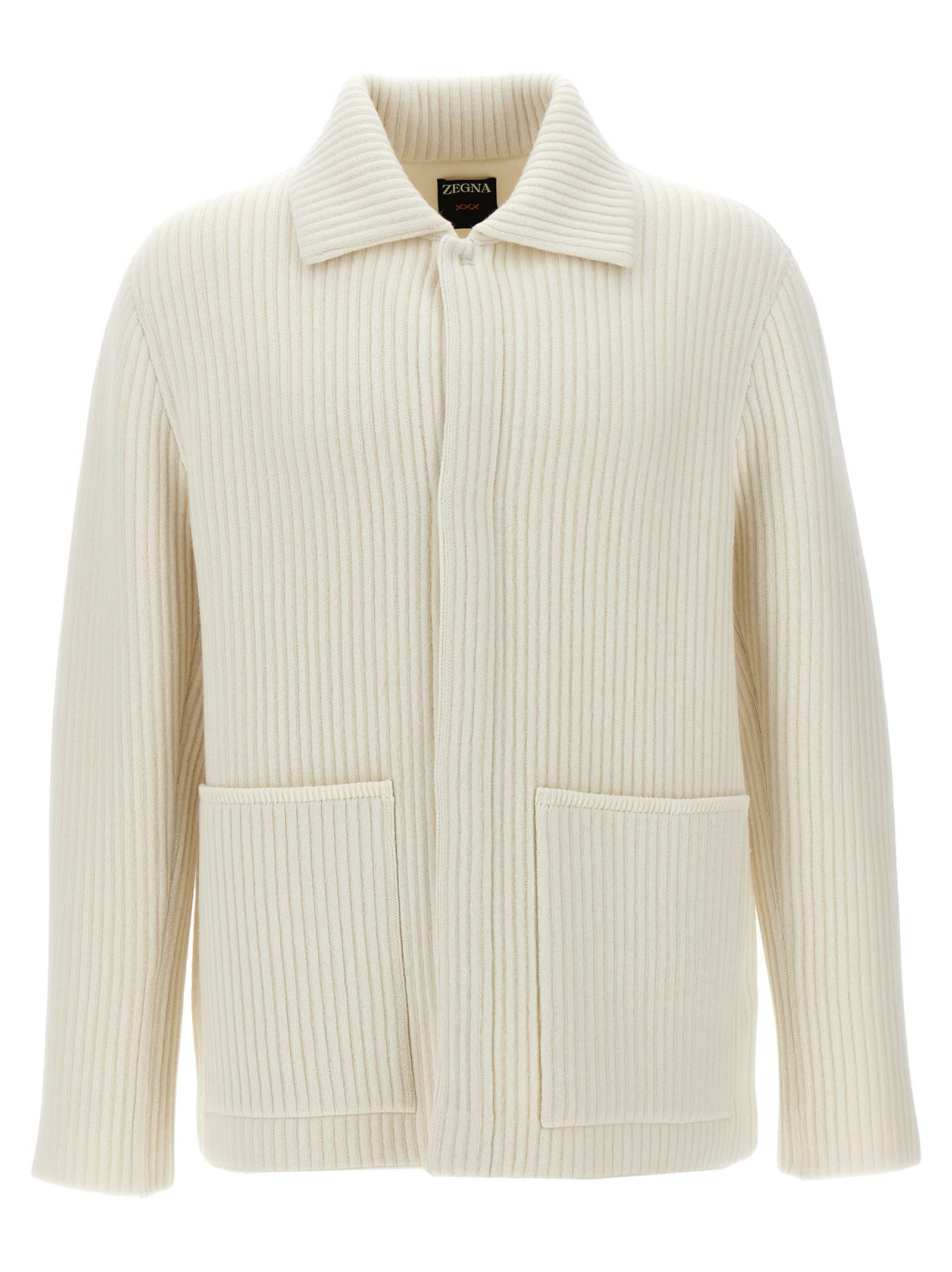 Shop Zegna Chore Jacket Blazer In White