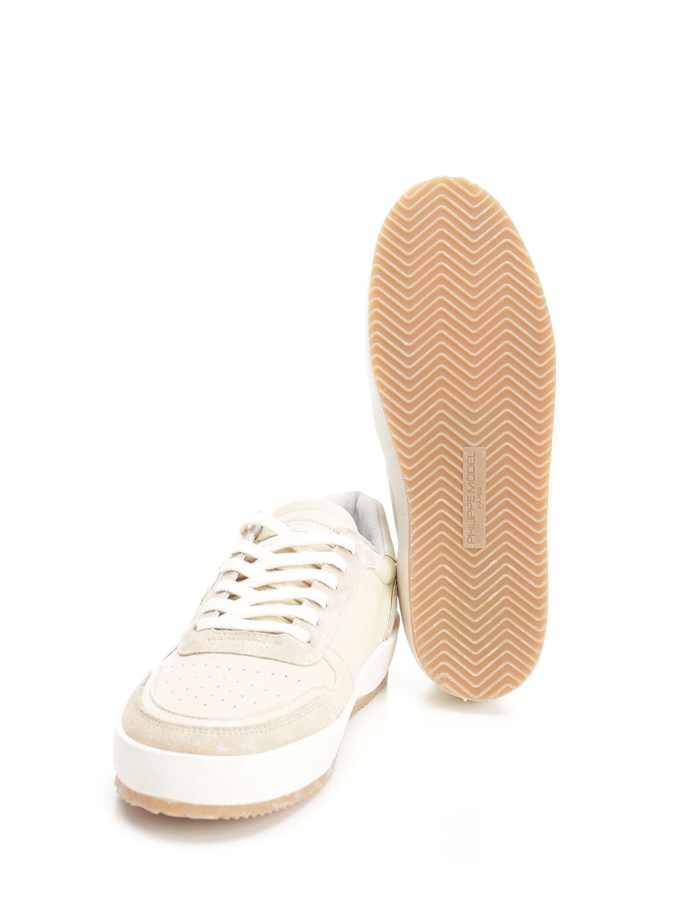Shop Philippe Model Nice Sneaker In Beige