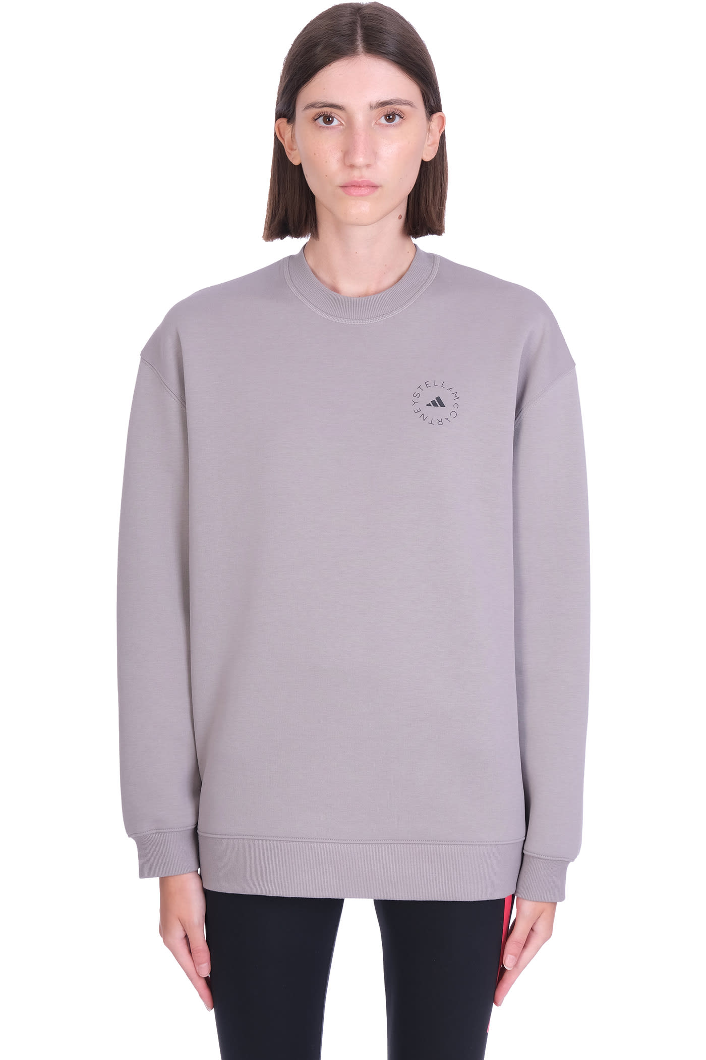 Adidas by Stella McCartney Sweatshirt In Grey Cotton