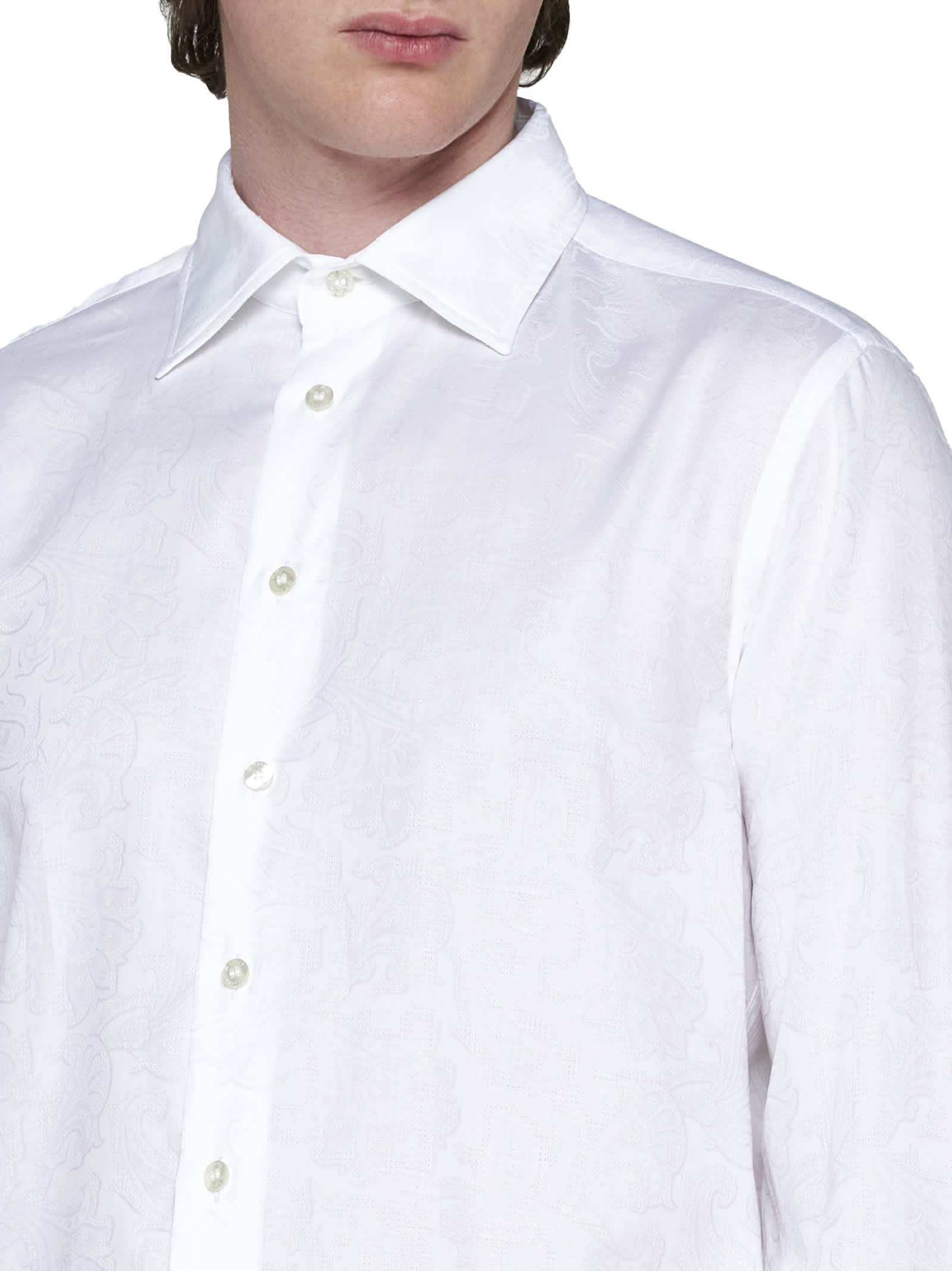 Shop Etro Shirt In White