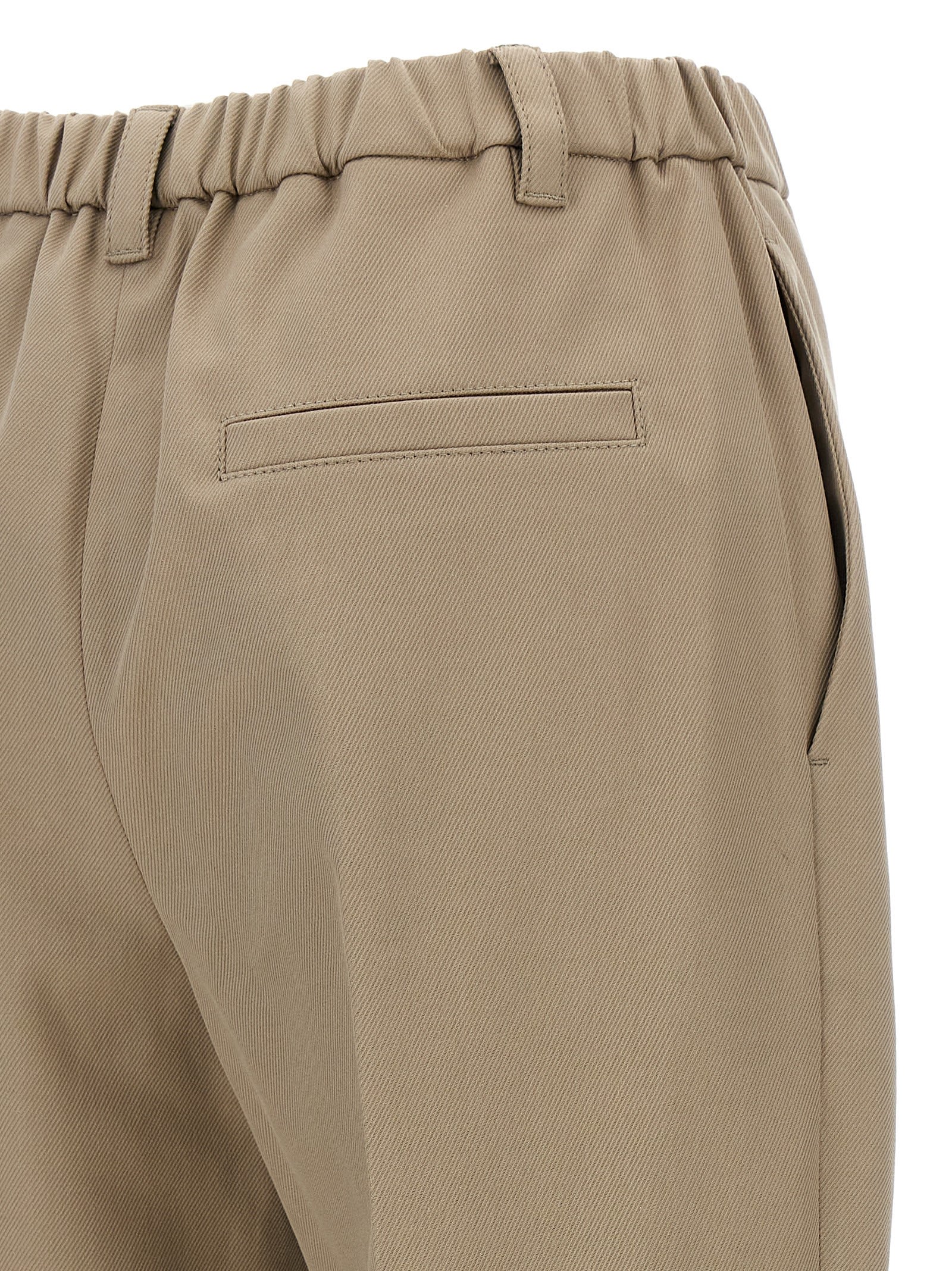 Brunello Cucinelli Single-pleat Straight-leg Trousers In Beige
