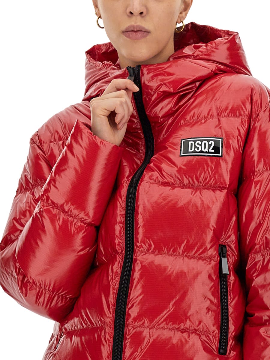 Shop Dsquared2 Rock Your Road Down Jacket In Red