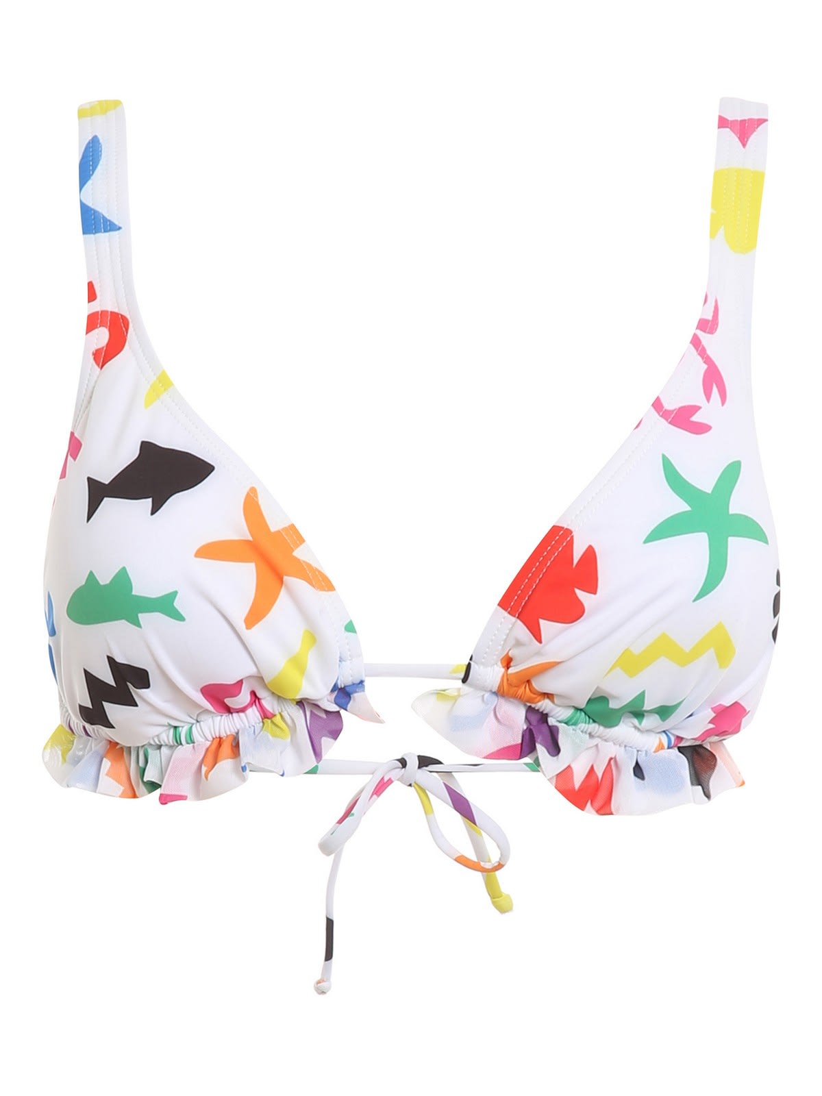 Moschino Top Bikini Fantasia Bianco A571121061001
