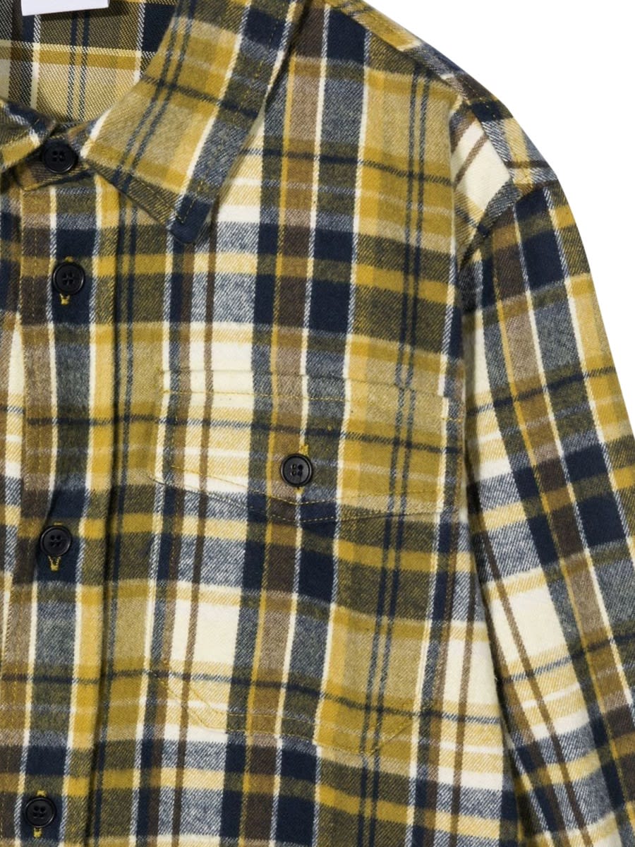 Shop Aspesi M/l Plaid Shirt In Multicolour