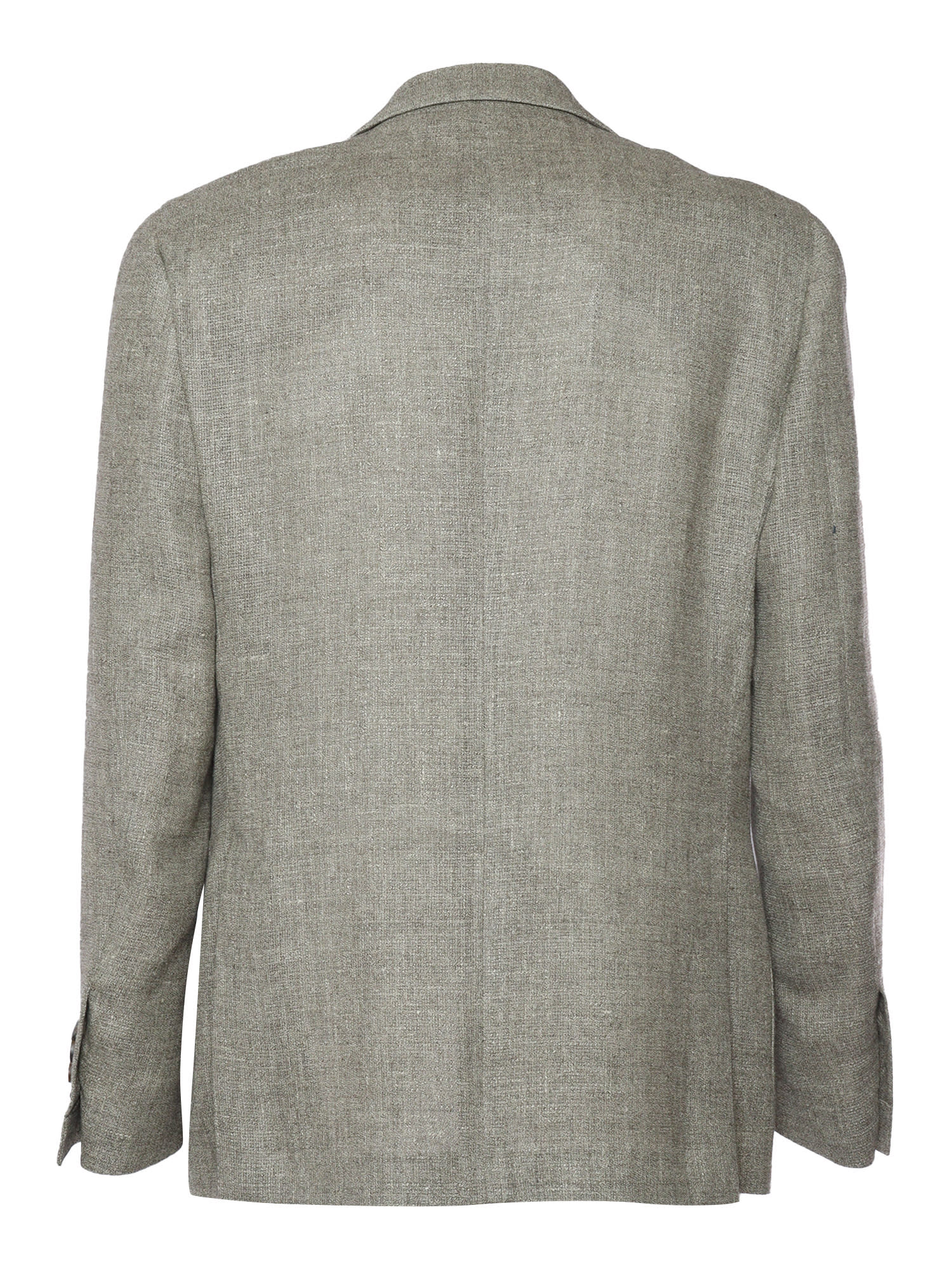 Shop Lardini Gray Single-breasted Blazer In Grey