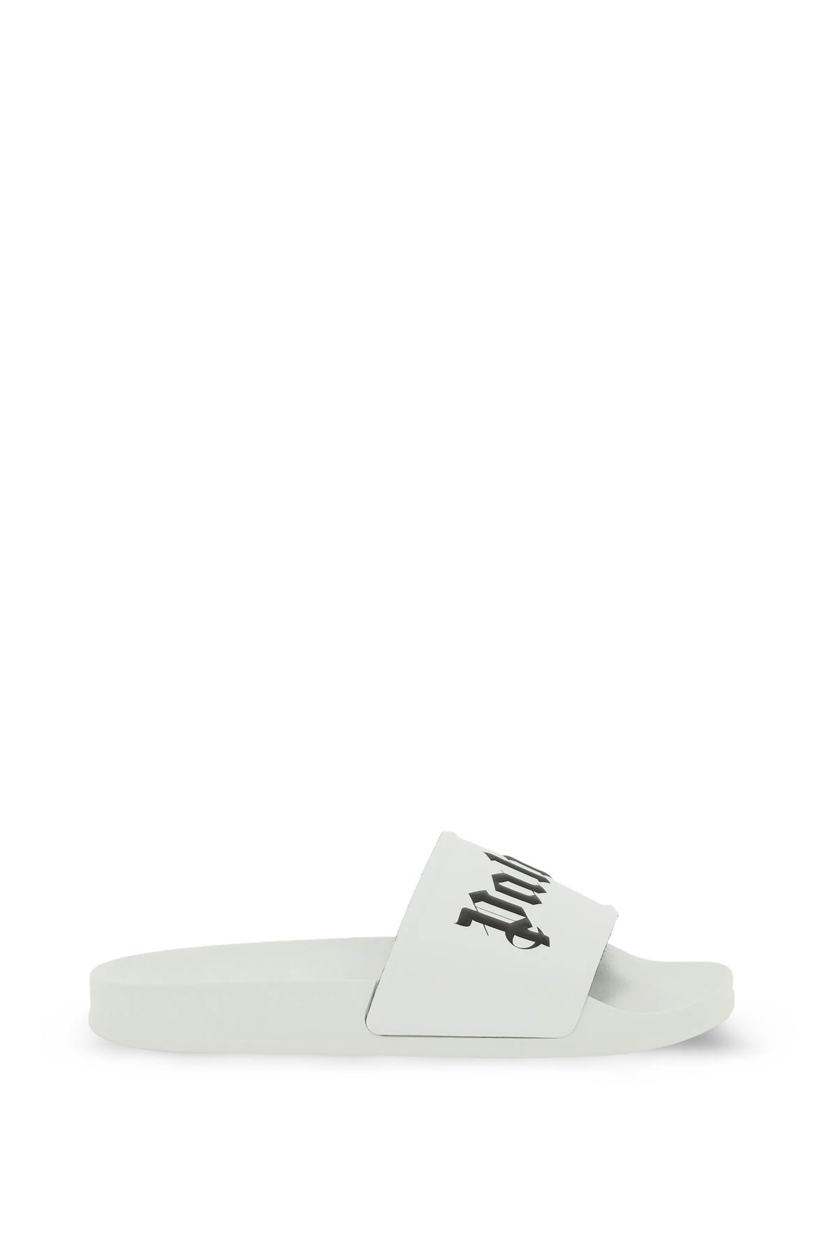 White Slipper With Contrast Logo