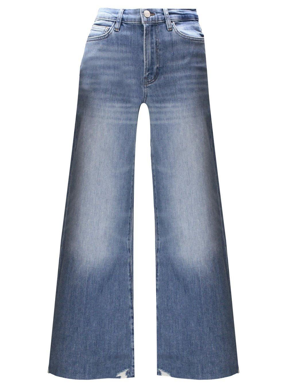 Raw-cut Hem Cropped Jeans