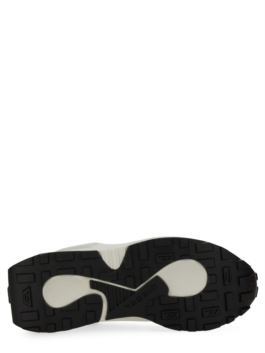 Diesel Runner S-tame-d Sneakers With Mesh Panels And Rubber Sole In Multi