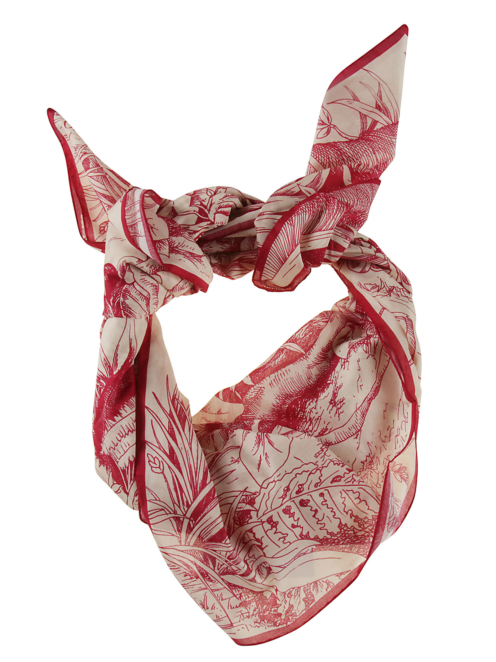 RED Valentino All-over Printed Scarf