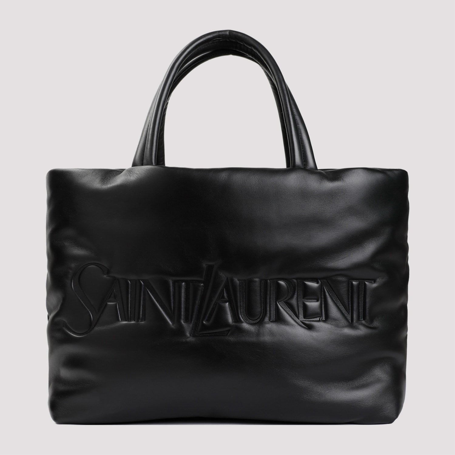 Shop Saint Laurent New Tote In Nero