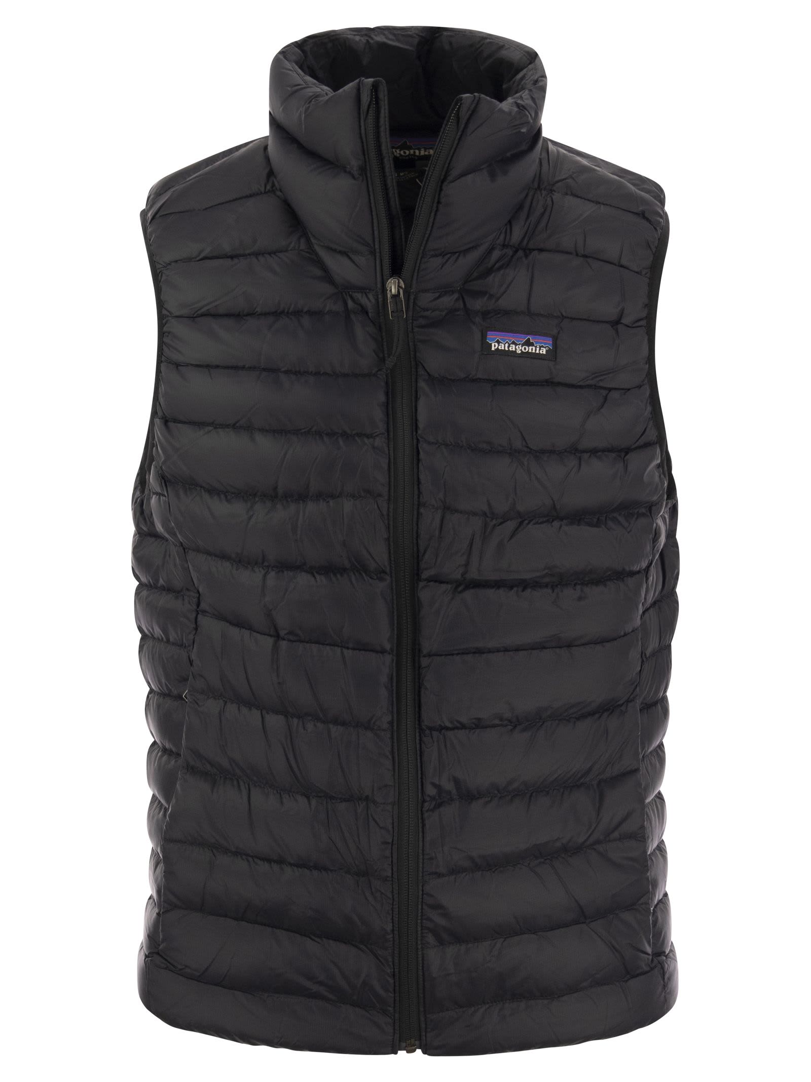 patagonia waistcoat with down filling