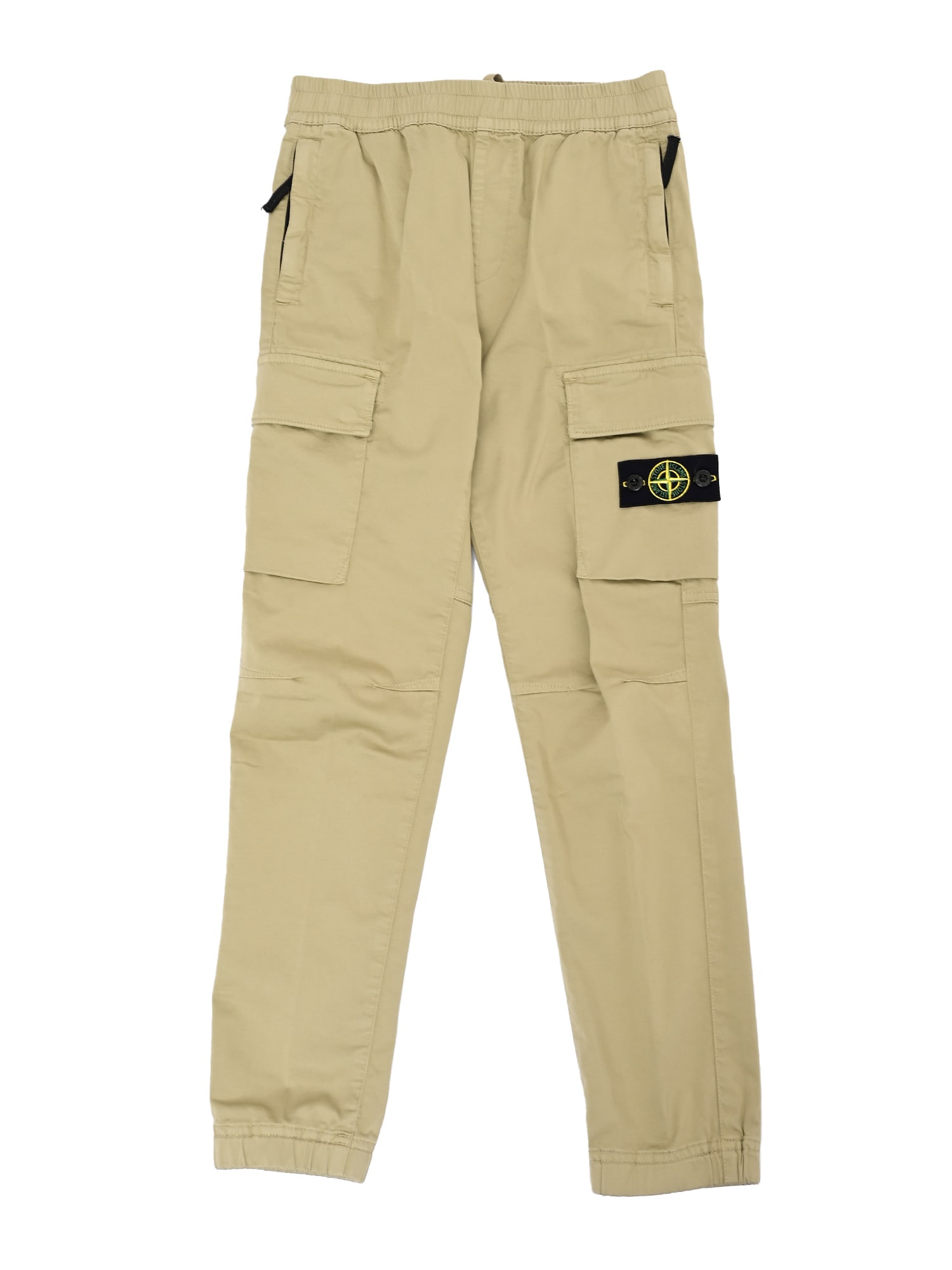 Stone Island Regular Tapered Trousers In Neutral