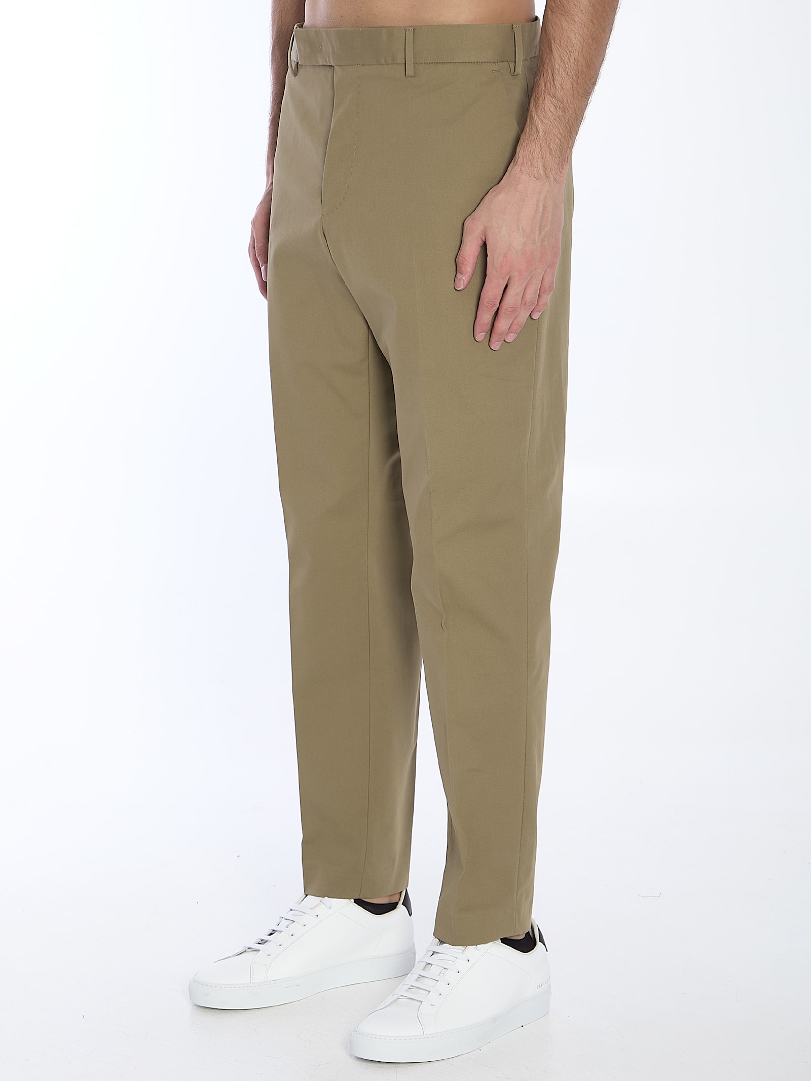 Shop Pt Torino Edge Trousers In Beige