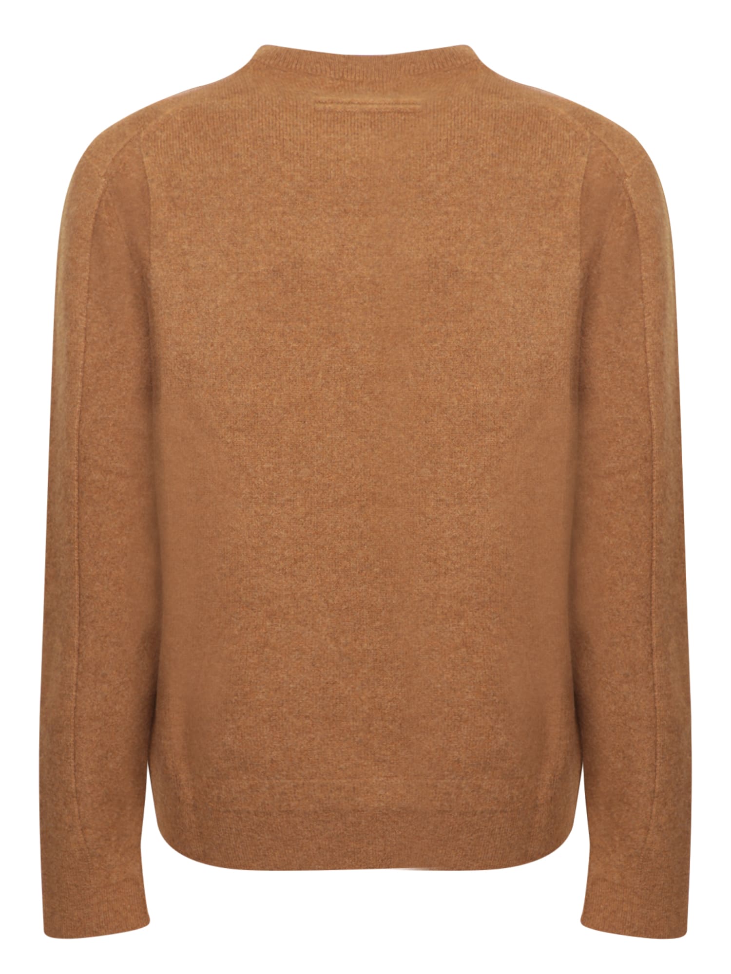 ZEGNA BROWN WOOL SWEATER 