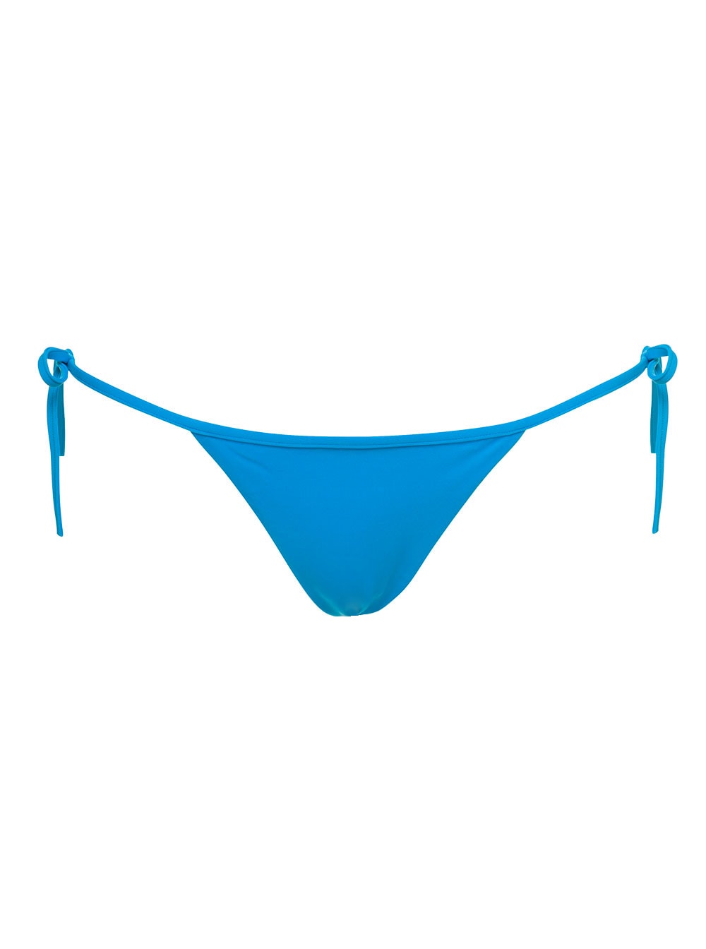 Shop Dsquared2 Light Blue Swim Bikini Bottom With Lettering In Nylon Stretch Woman