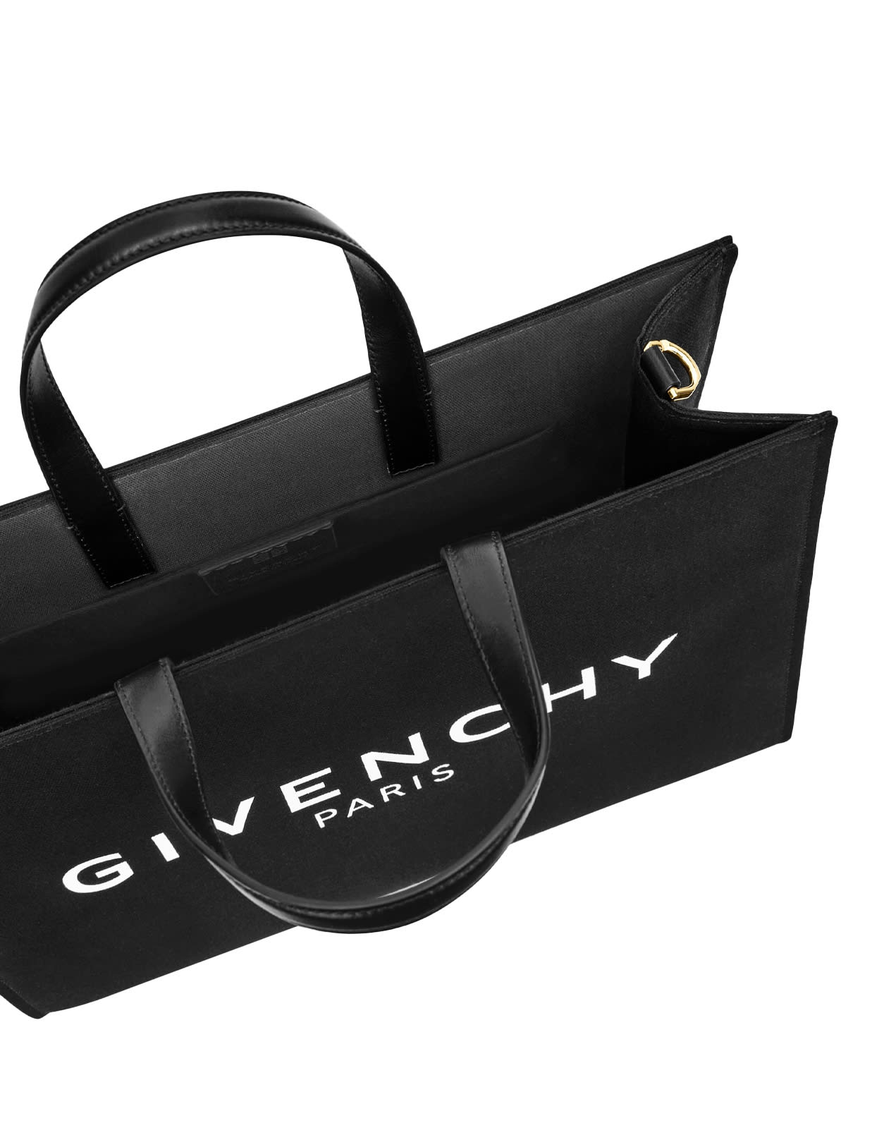 Shop Givenchy Black Canvas Medium G-tote Bag
